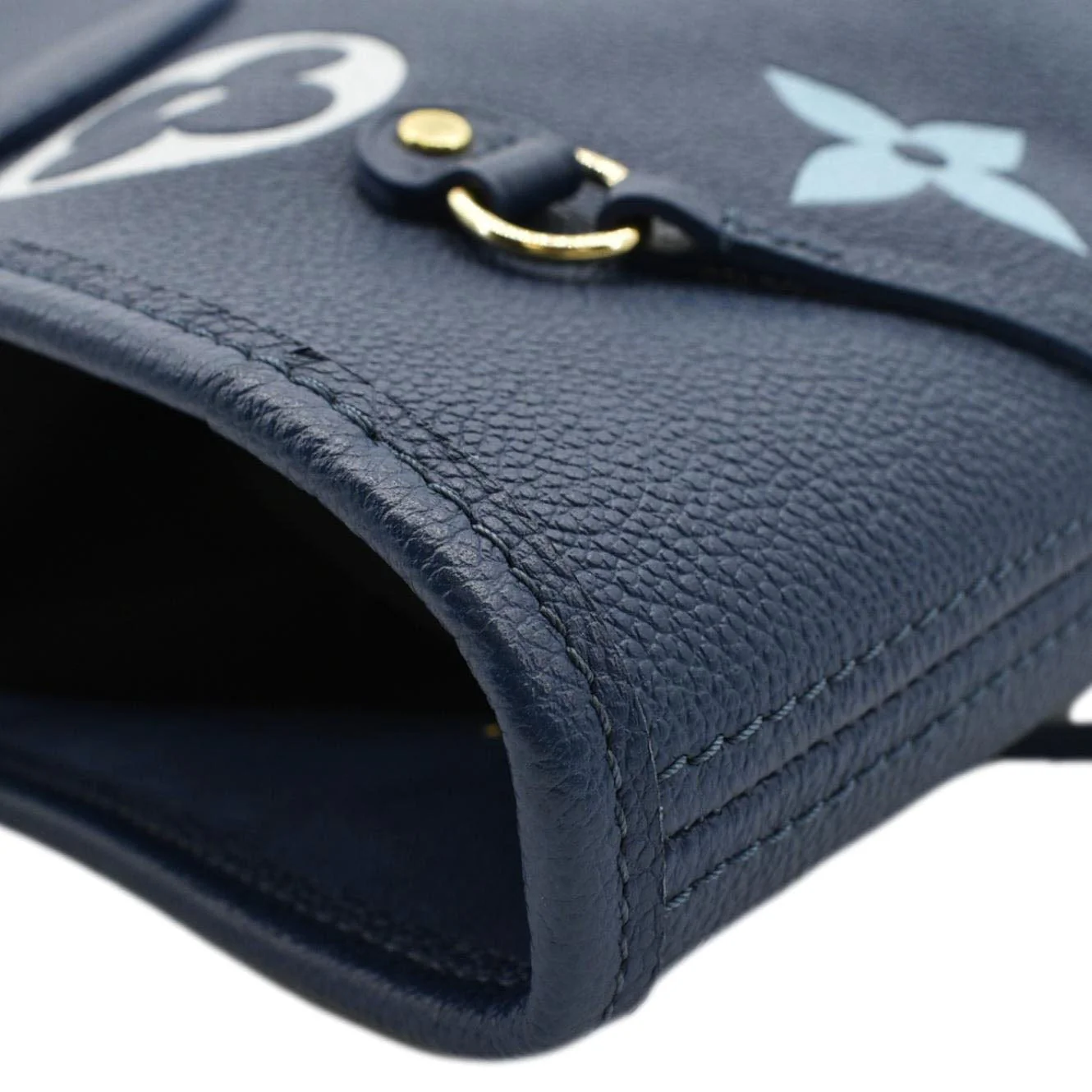 LOUIS VUITTON Neverfull MM Monogram Empreinte Tote Bag Gradient Blue - Image 7