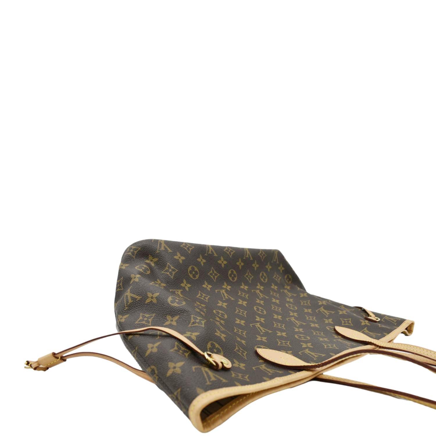 LOUIS VUITTON Neverfull MM Monogram Canvas Tote Bag Brown - Image 5