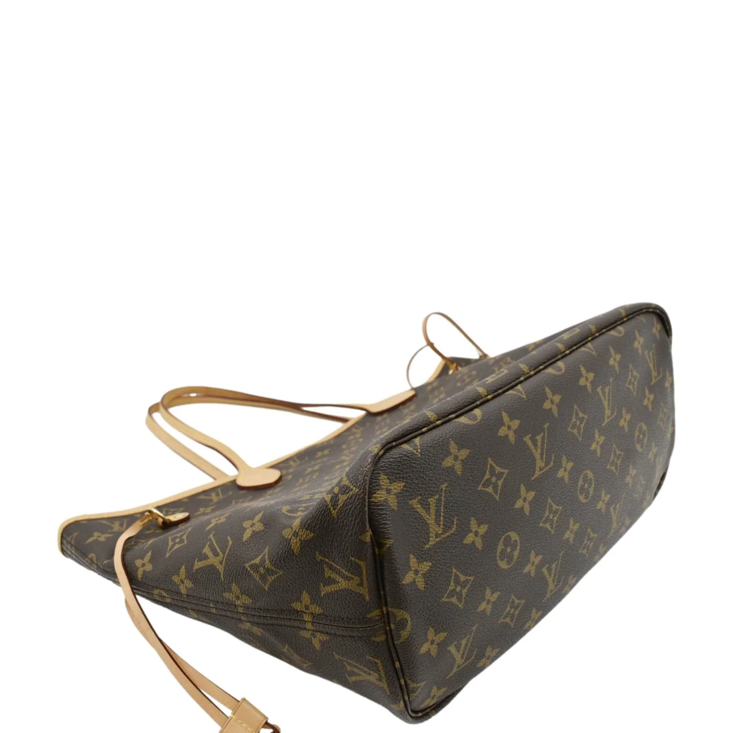 LOUIS VUITTON Neverfull MM Monogram Canvas Tote Bag Brown - Image 7