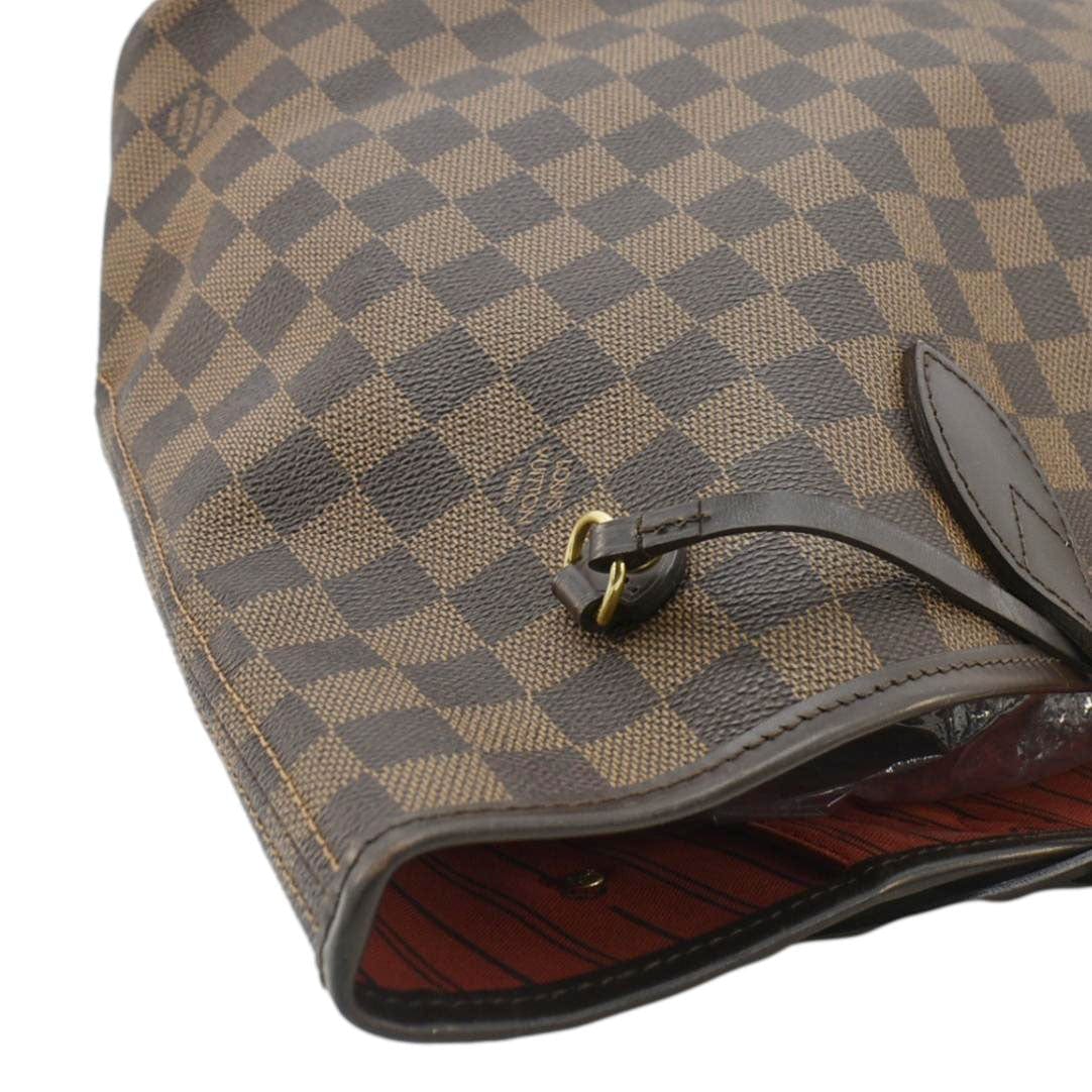 LOUIS VUITTON Neverfull MM Damier Ebene Tote Bag Brown - Image 5