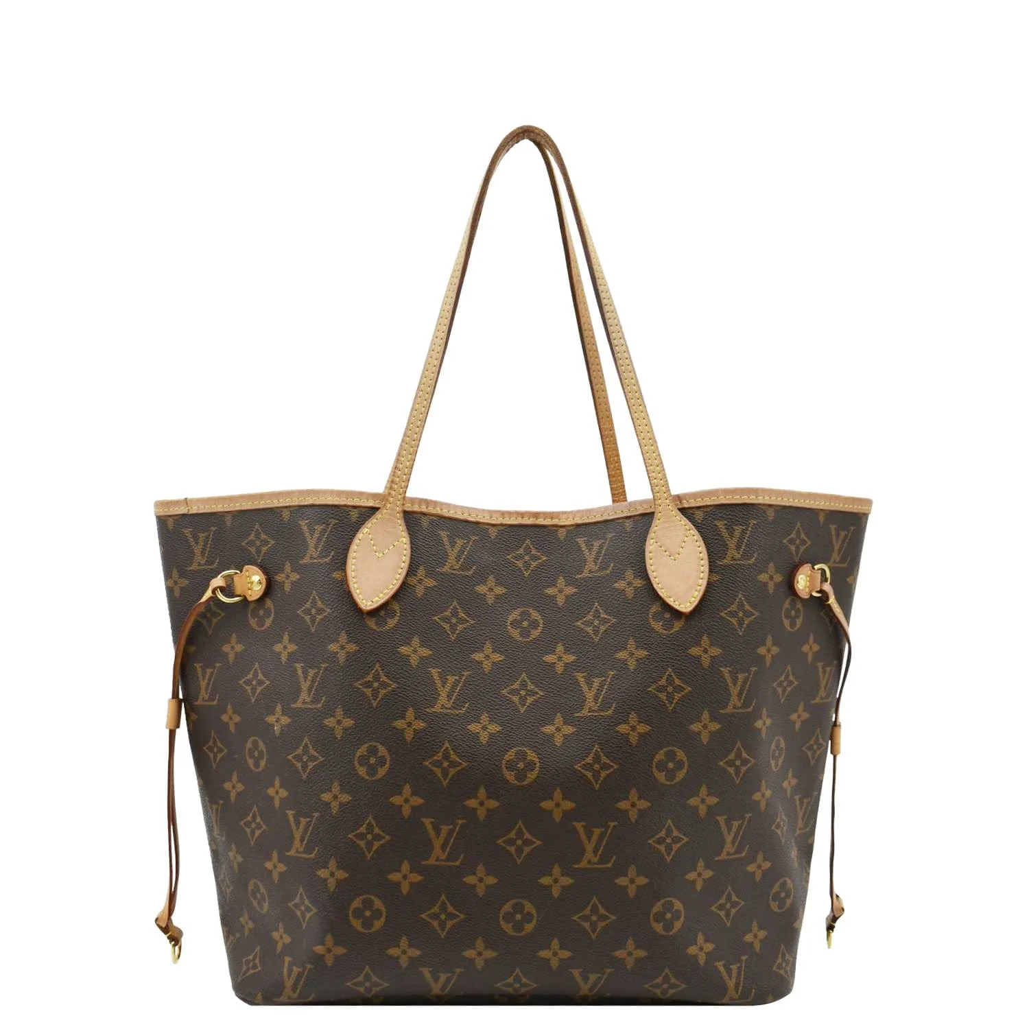 LOUIS VUITTON Neverfull MM Monogram Canvas Shoulder Bag Brown - Image 4