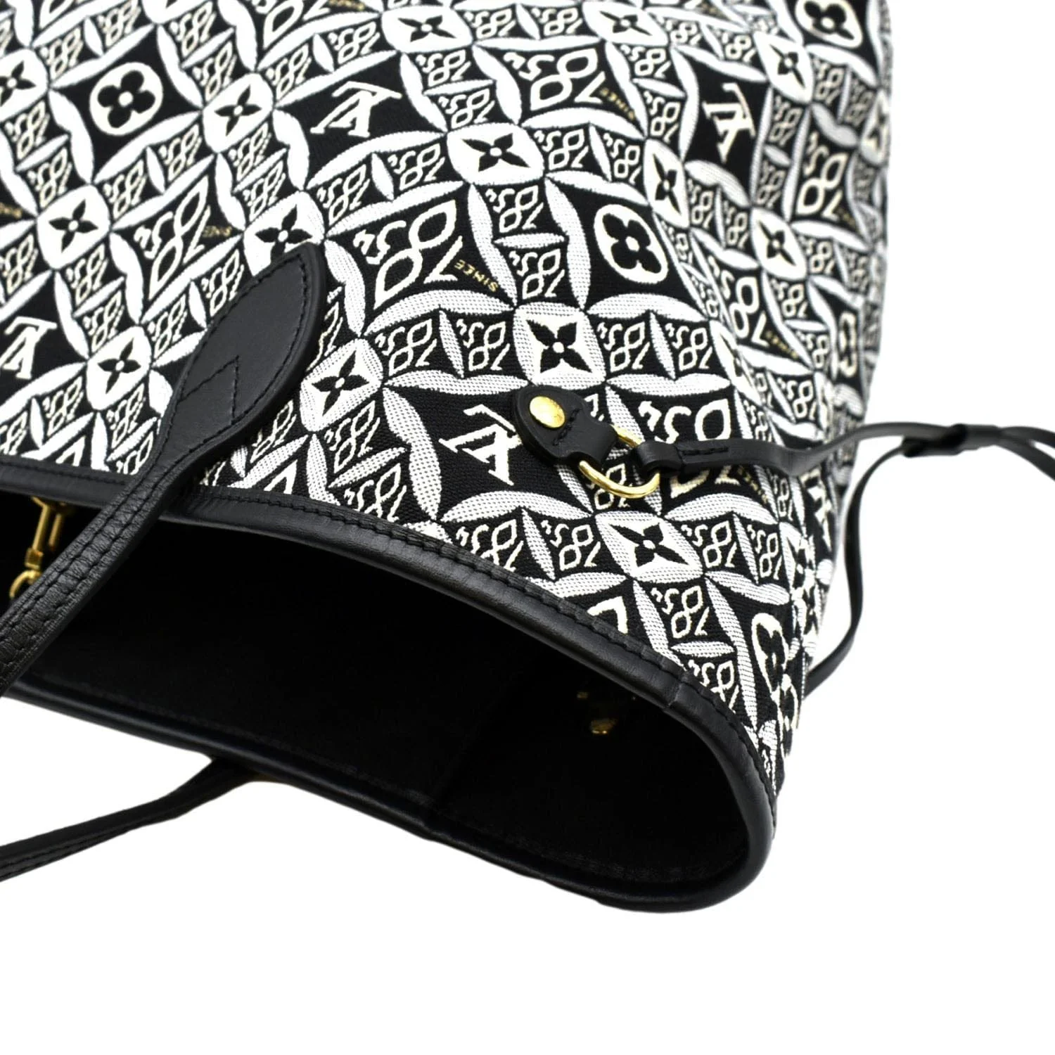 LOUIS VUITTON Since 1854 Neverfull MM Jacquard Shoulder Bag Grey - Image 5