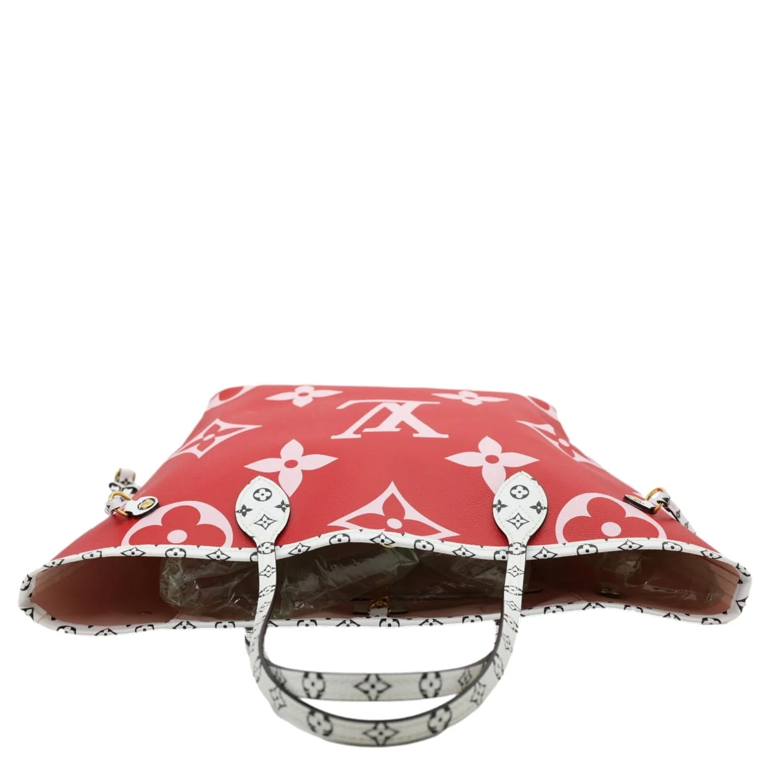 Louis Vuitton Neverfull MM Tote Rouge Giant Monogram Tote Bag Red - Image 5