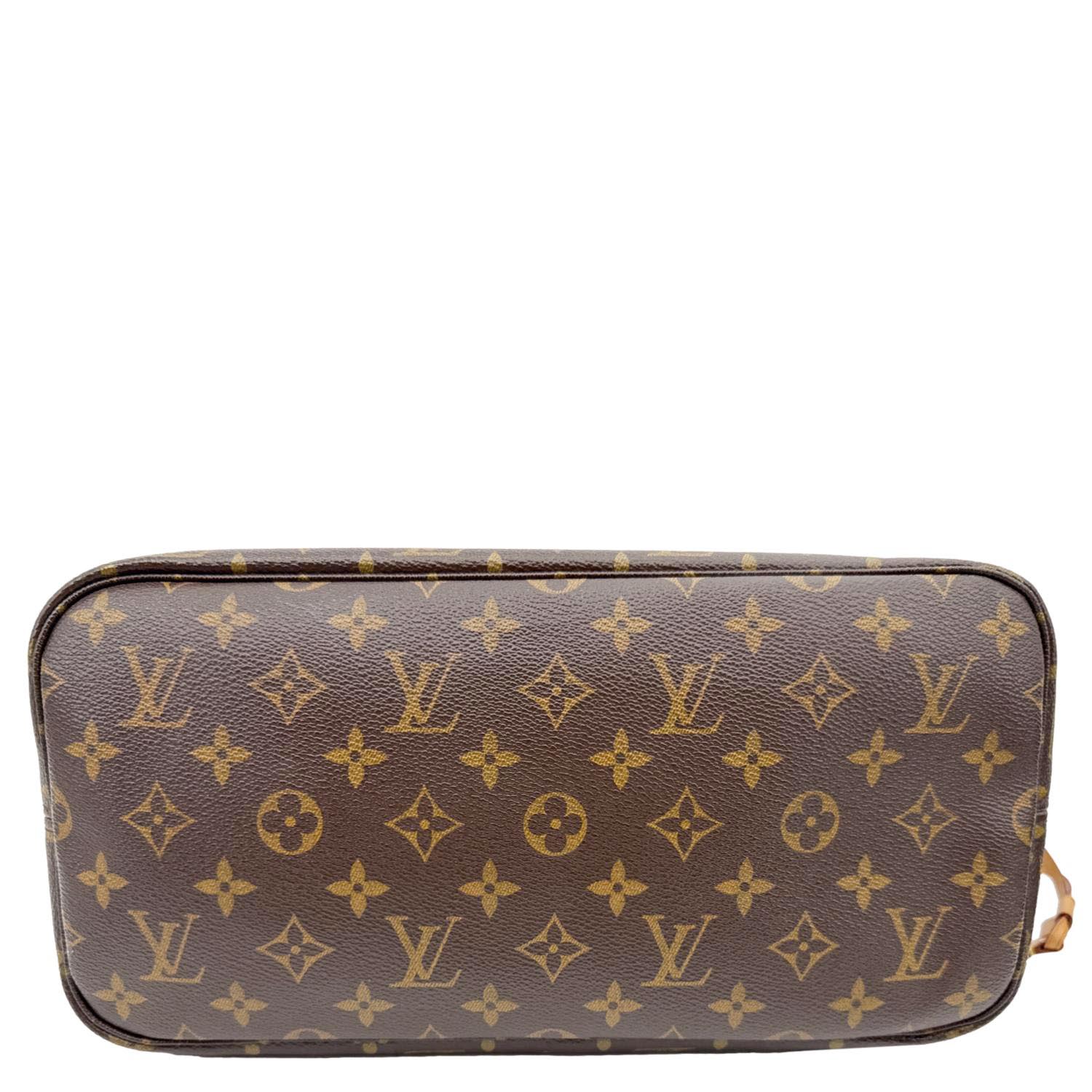 LOUIS VUITTON Neverfull MM V Monogram Canvas Tote Bag Brown - Image 10