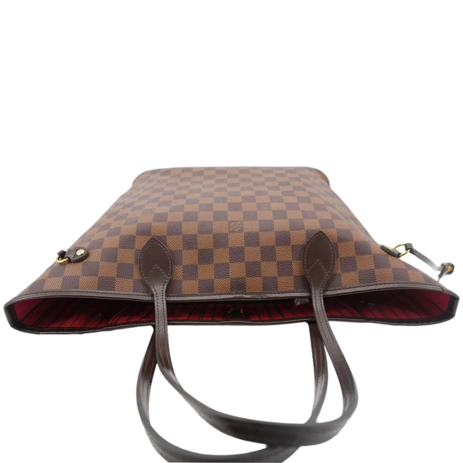 LOUIS VUITTON Neverfull MM Damier Ebene Shoulder Bag Brown - Image 5