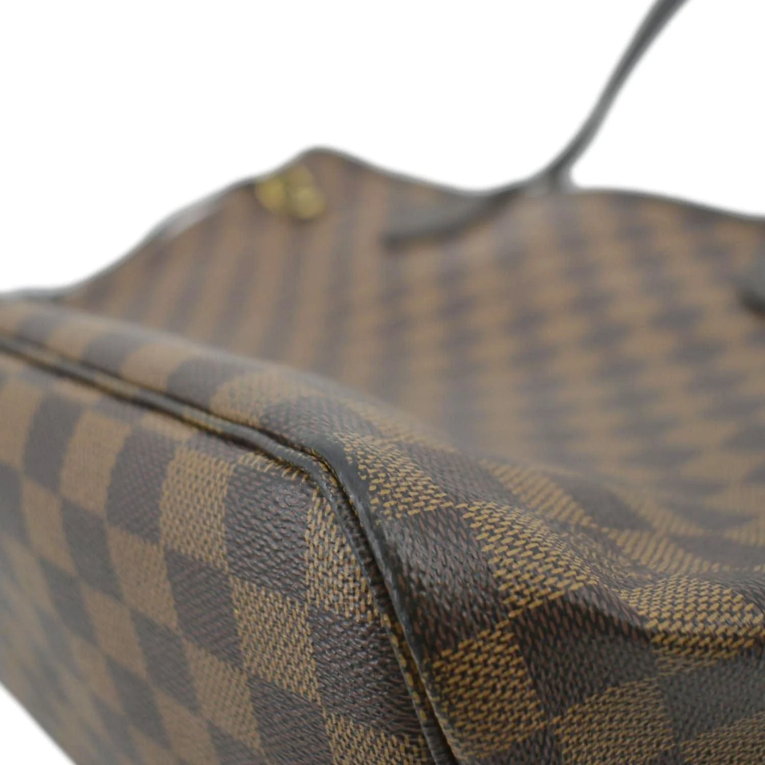 LOUIS VUITTON Neverfull MM Damier Ebene Tote Bag Brown - Image 9