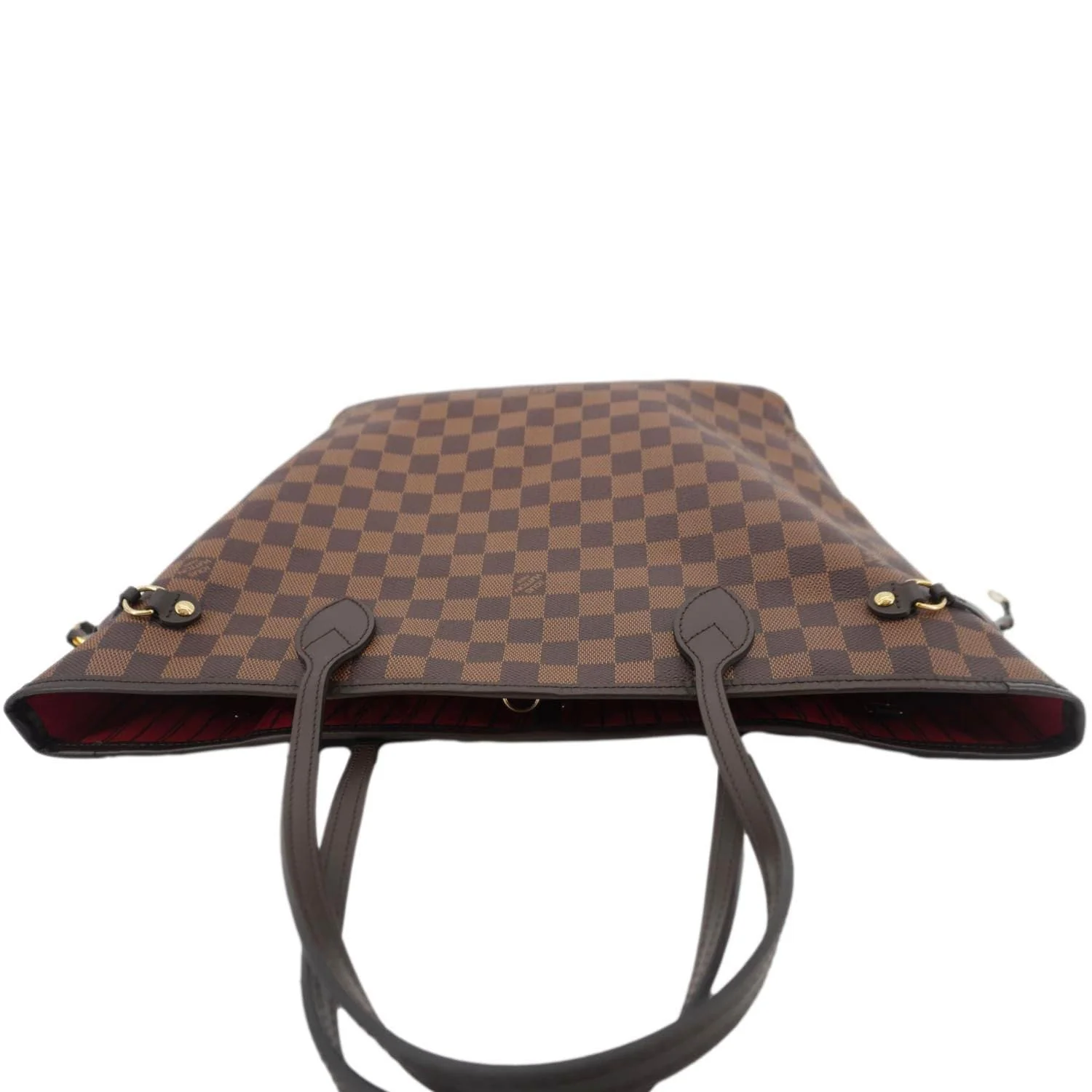 LOUIS VUITTON Neverfull MM Damier Ebene Shoulder Bag Brown - Image 5