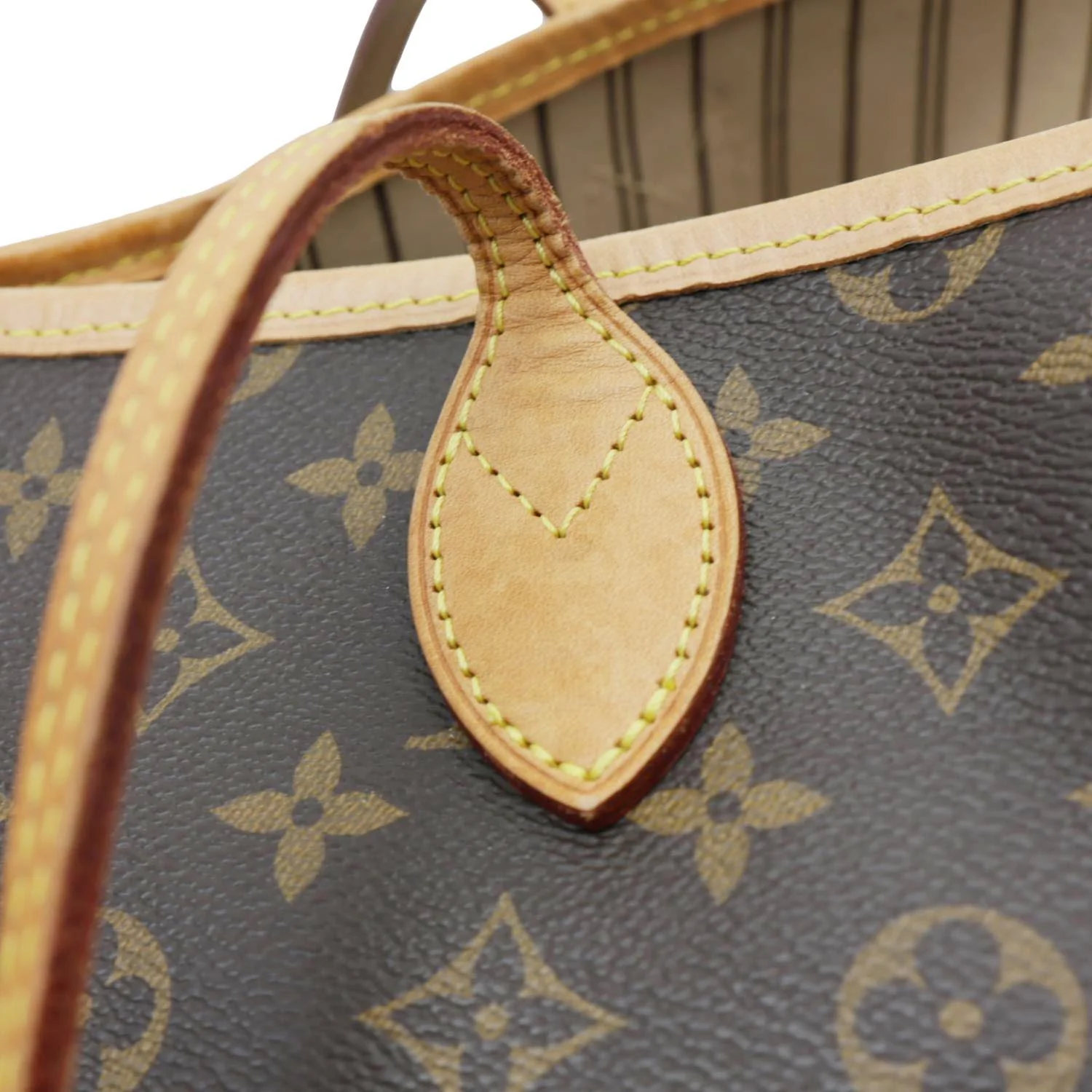 LOUIS VUITTON Neverfull GM Monogram Canvas Tote Bag Brown - Image 12