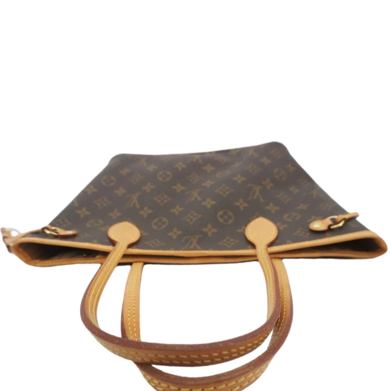 LOUIS VUITTON Neverfull PM Monogram Canvas Tote Bag Brown - Image 5