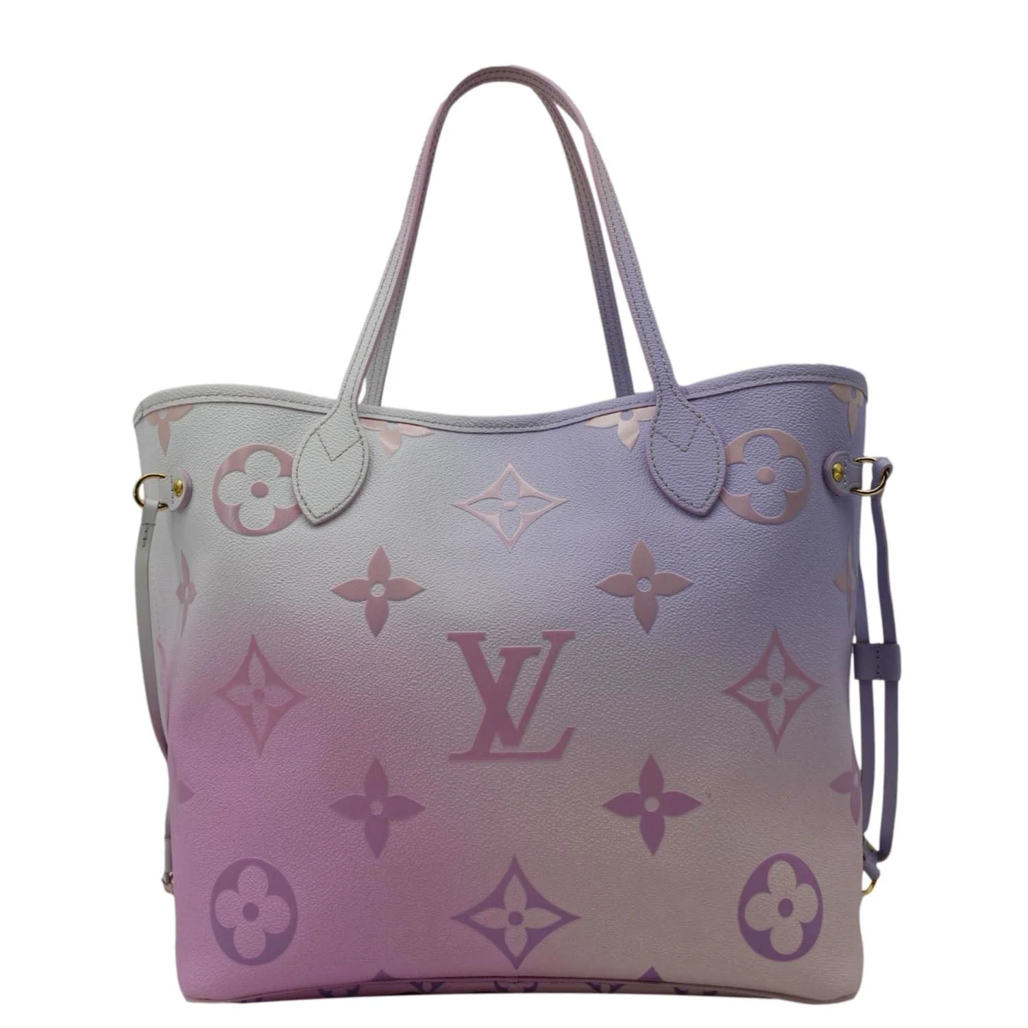 LOUIS VUITTON Neverfull MM Monogram Giant Canvas Tote Bag Sunrise Pastel - Image 4