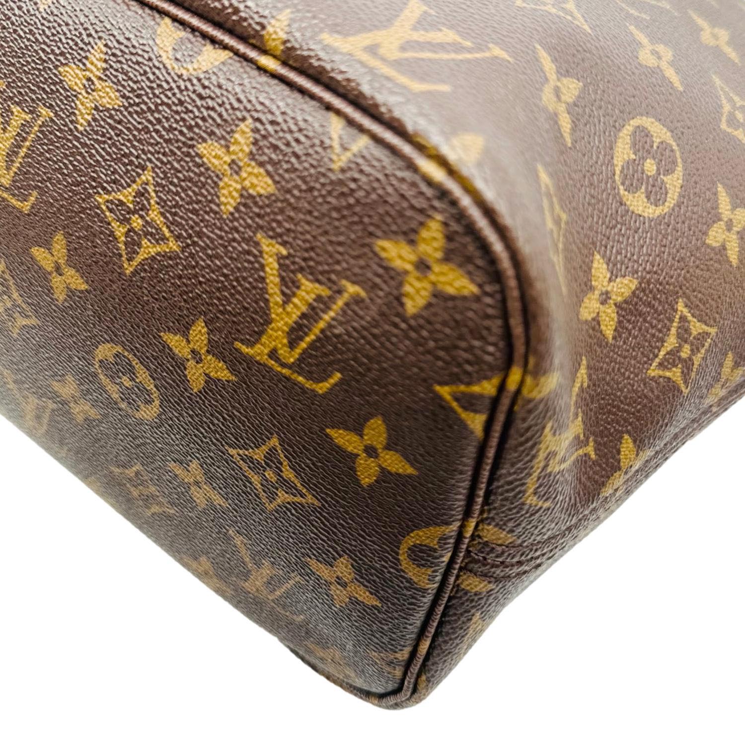 LOUIS VUITTON Neverfull MM Totem Monogram Canvas Shoulder Bag Magenta - Image 7