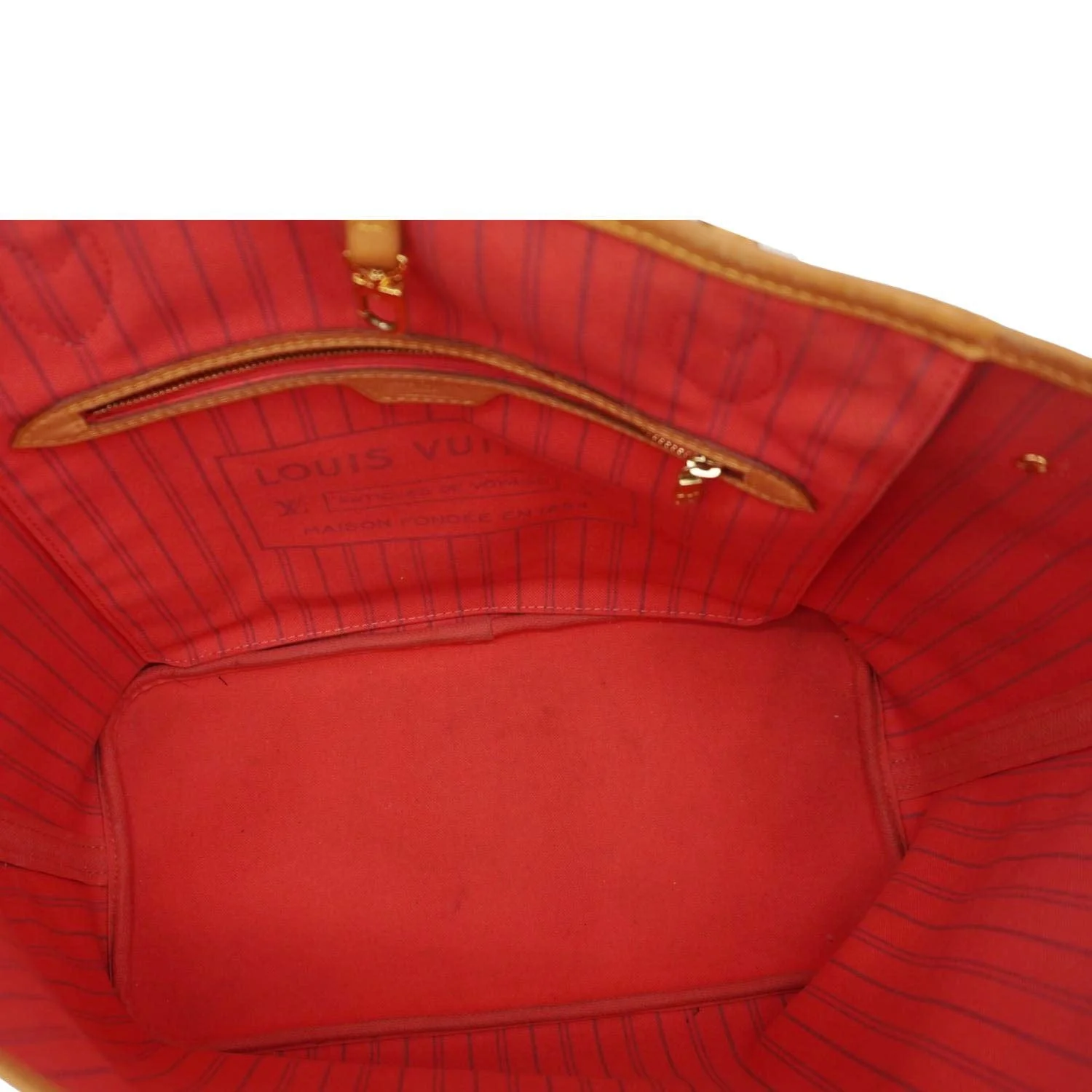LOUIS VUITTON Neverfull MM V Monogram Canvas Tote Bag Brown - Image 10