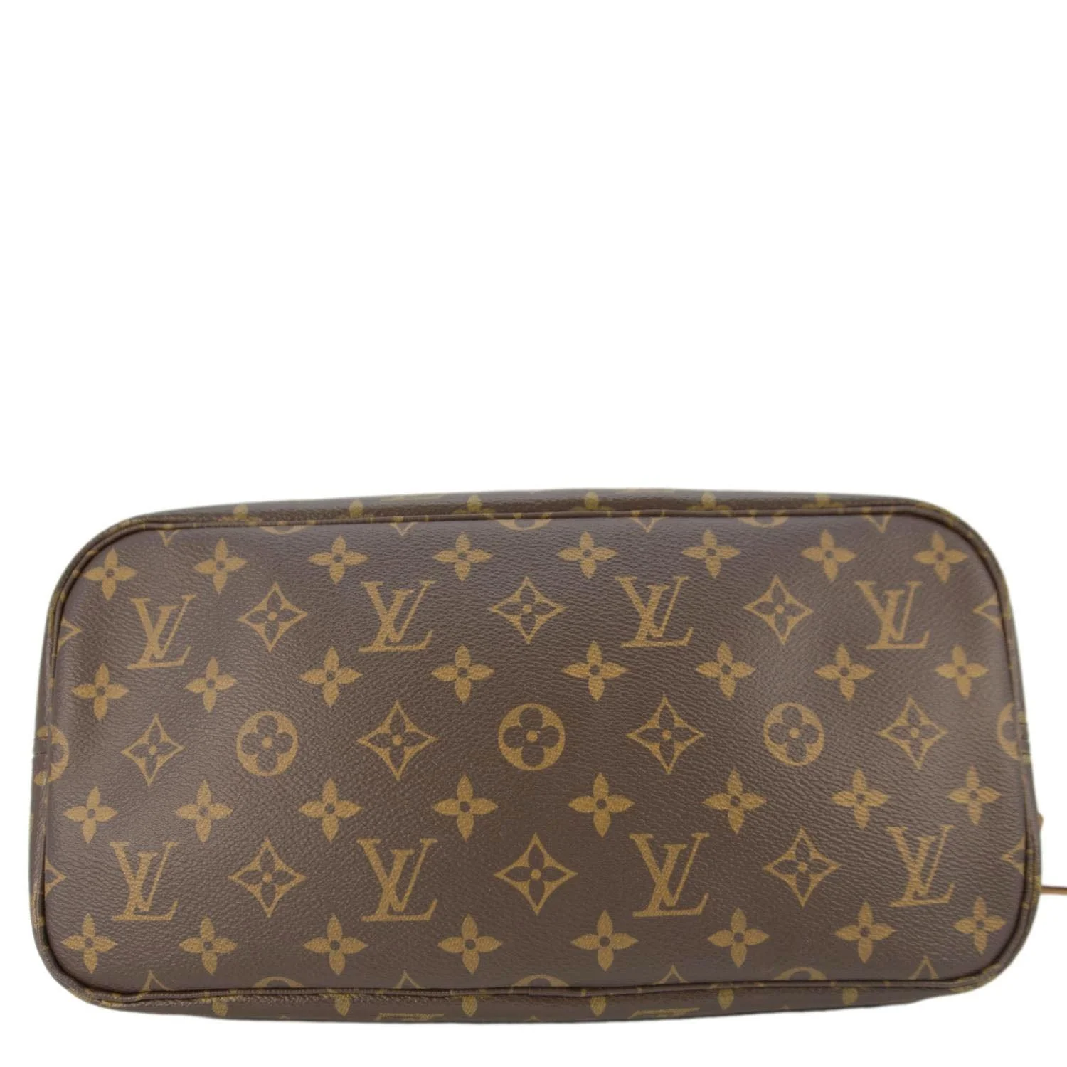 LOUIS VUITTON Neverfull MM V Monogram Canvas Tote Bag Brown - Image 10