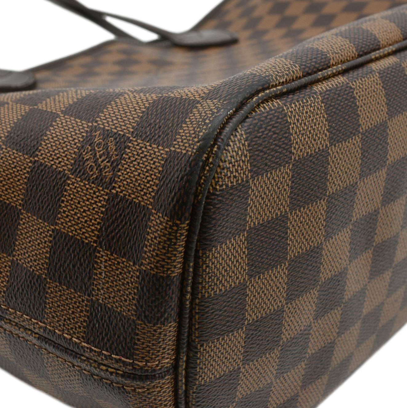 LOUIS VUITTON  Neverfull MM Damier Ebene Tote Bag Brown - Image 6