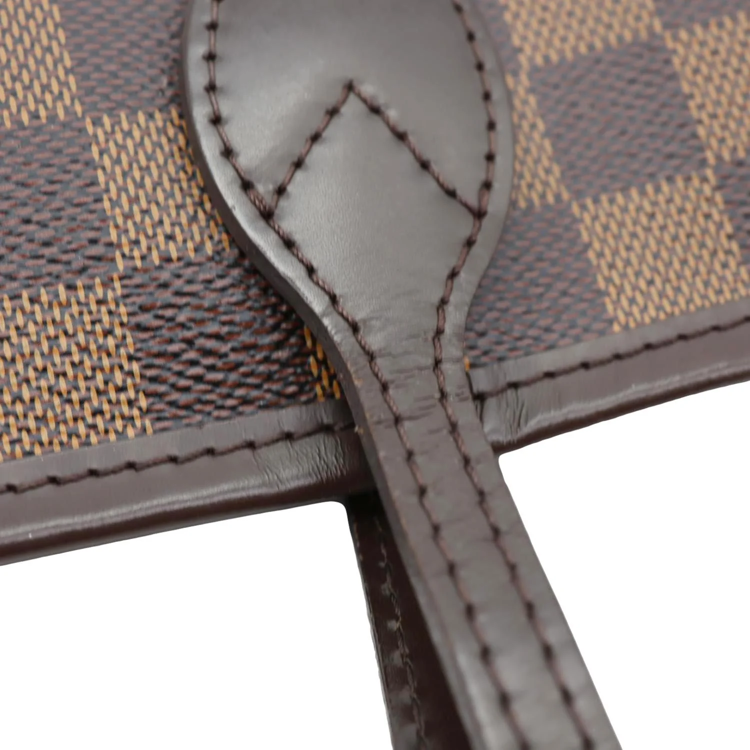 LOUIS VUITTON Neverfull MM Damier Ebene Tote Bag Brown - Image 13