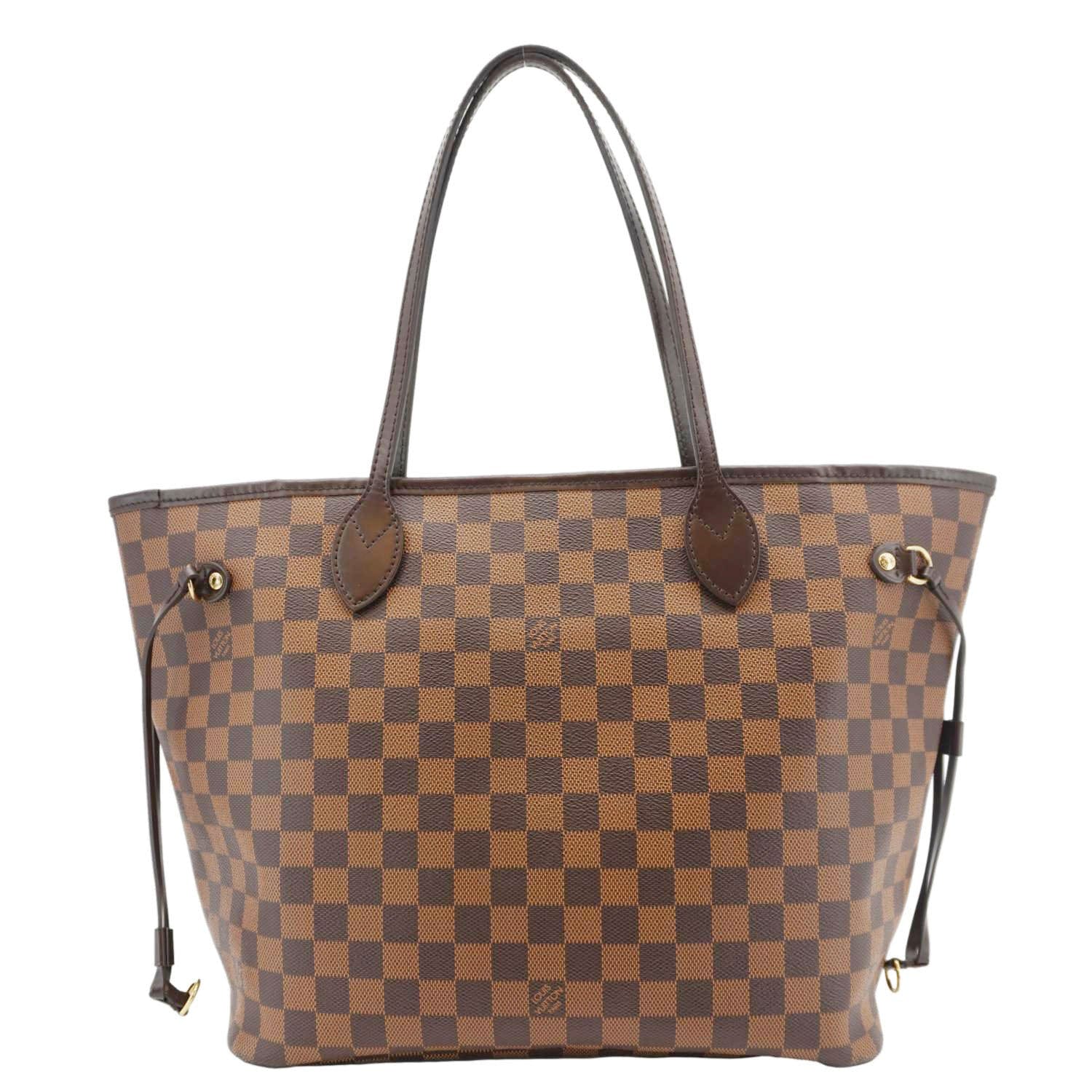 LOUIS VUITTON  Neverfull MM Damier Ebene Shoulder Bag Brown - Image 3