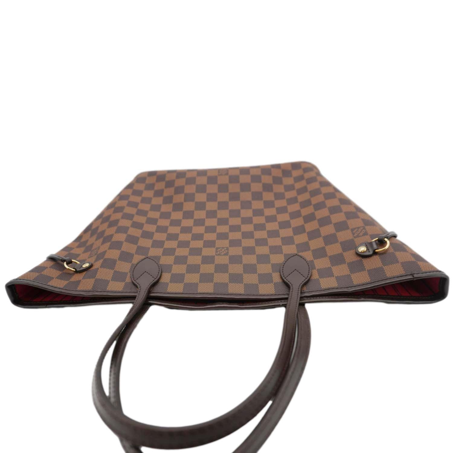 LOUIS VUITTON  Neverfull MM Damier Ebene Shoulder Bag Brown - Image 7