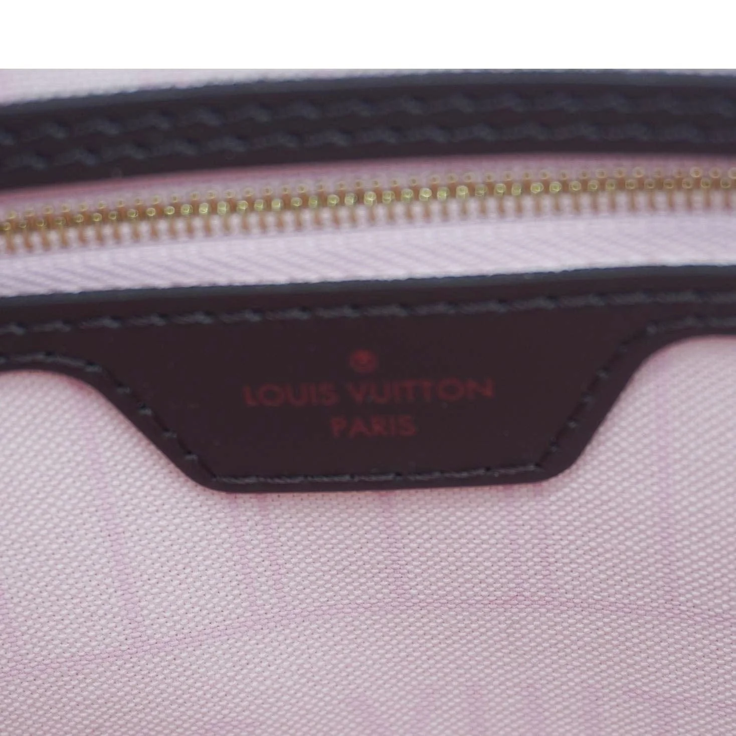 LOUIS VUITTON Neverfull MM Damier Ebene Shoulder Bag Rose Ballerine - Image 15