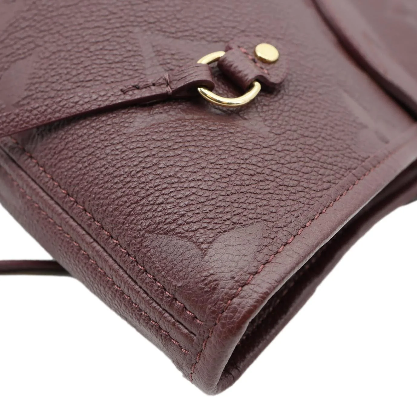 LOUIS VUITTON Neverfull MM Empreinte Leather Tote Shoulder Bag Burgundy - Image 7
