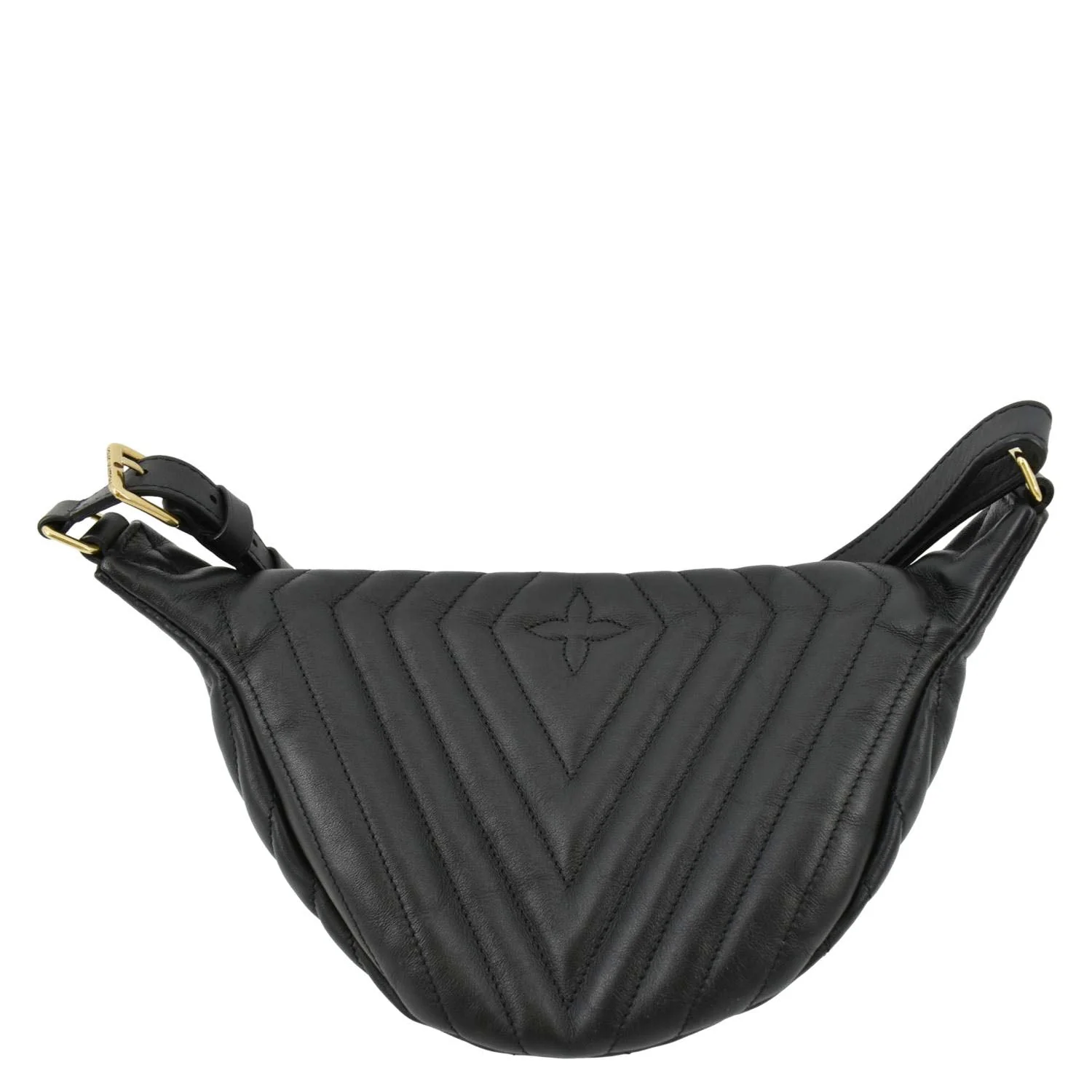 LOUIS VUITTON New Wave Quilted Leather Bumbag Black - Image 3