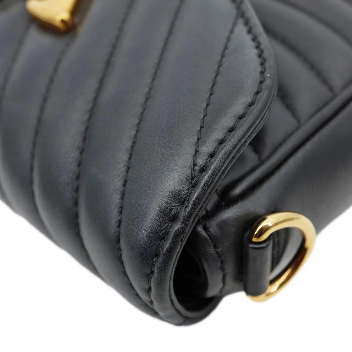 LOUIS VUITTON New Wave Multi Pochette Leather Chain Shoulder Bag Black - Image 7