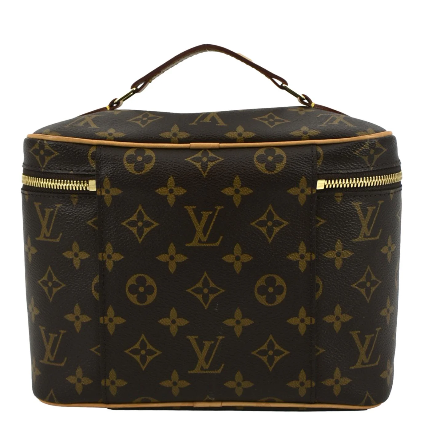 LOUIS VUITTON Nice BB Toiletry Monogram Canvas Vanity Case Brown - Image 3
