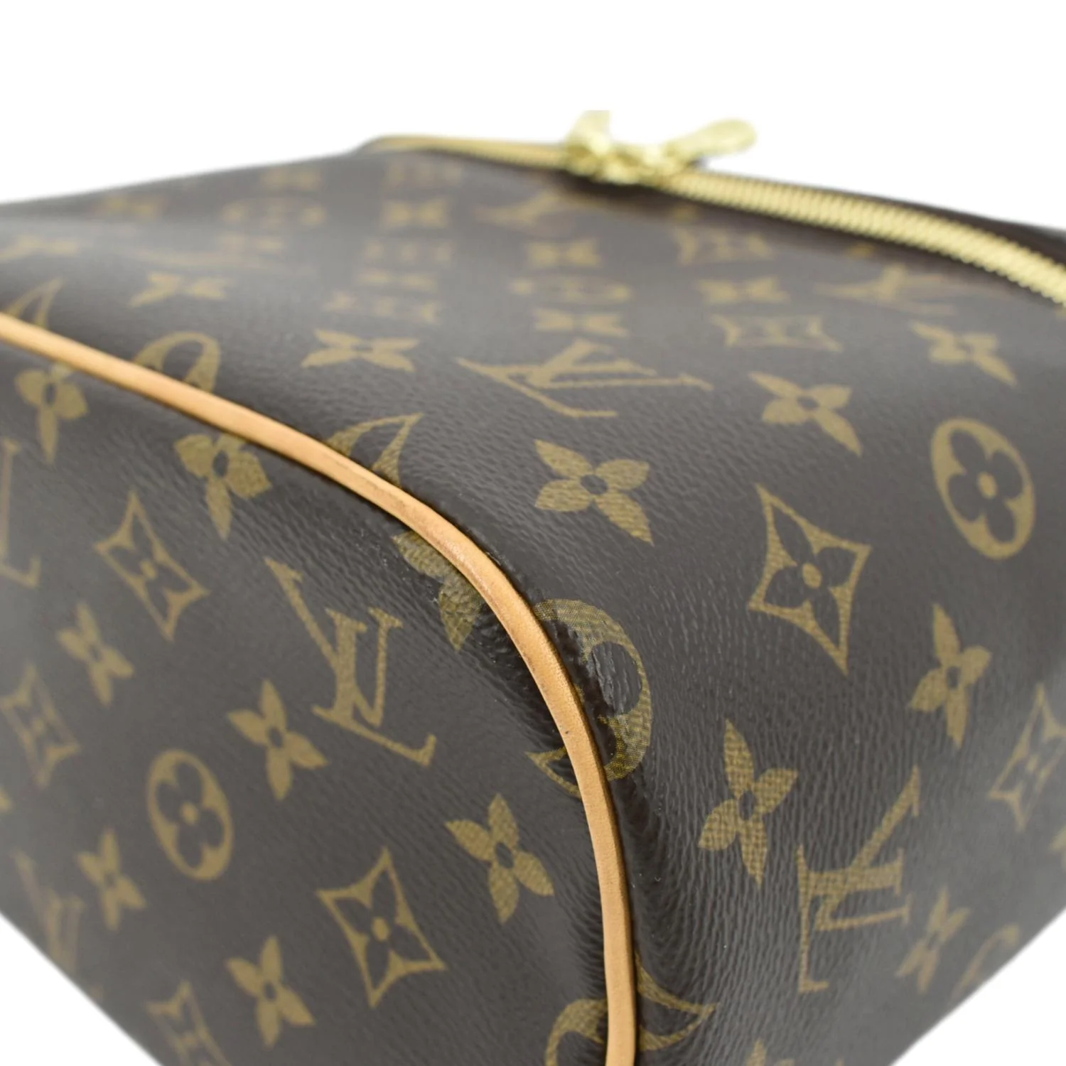 LOUIS VUITTON Nice BB Toiletry Monogram Canvas Vanity Case Brown - Image 9