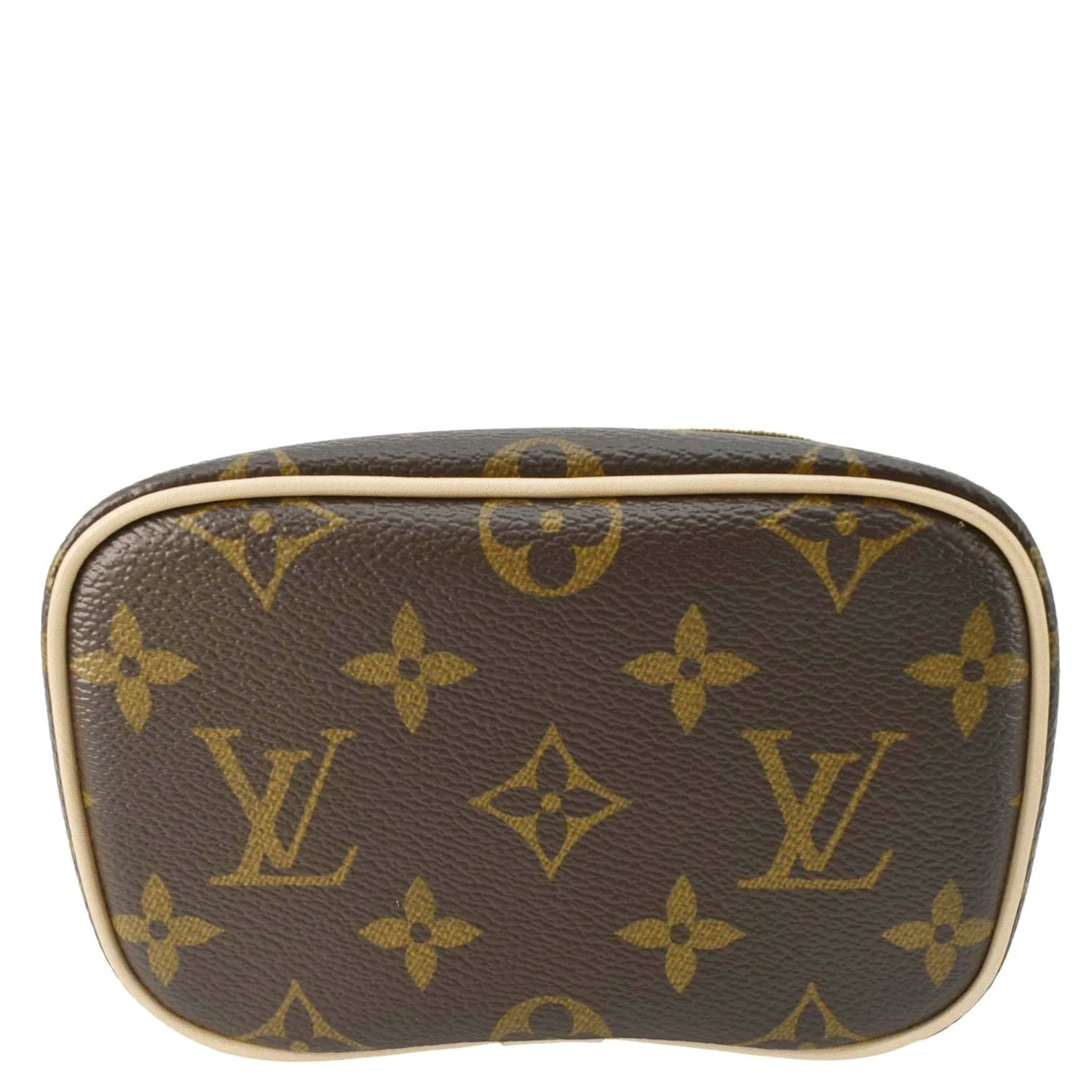 LOUIS VUITTON Nice Nano Monogram Canvas Toiletry Pouch Brown - Image 13