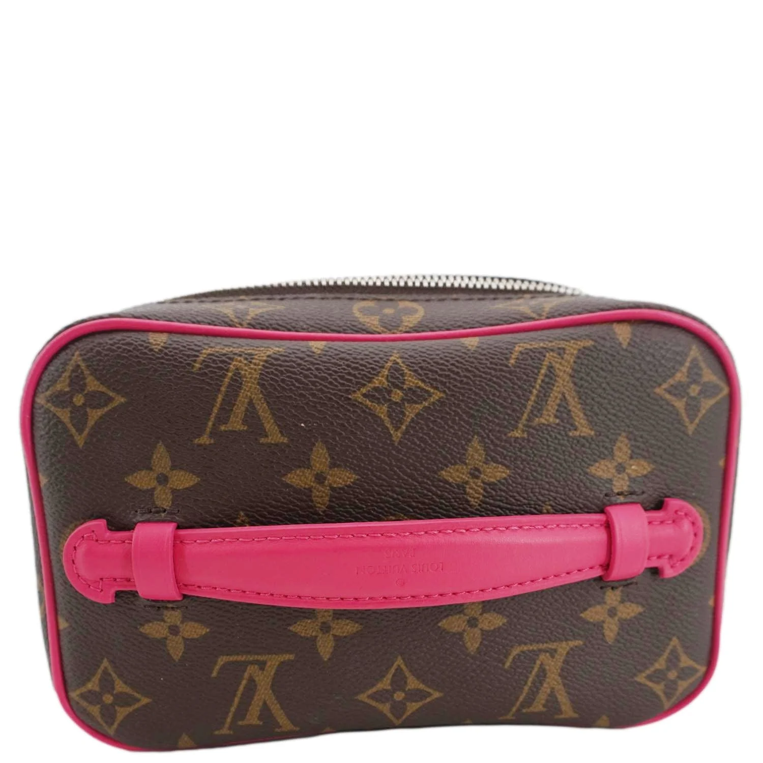 LOUIS VUITTON Nice Mini Monogram Macassar Canvas Toiletry Pouch Pondichery Pink - Image 4
