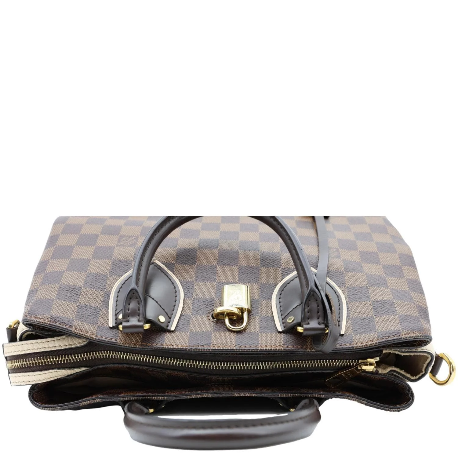 LOUIS VUITTON Normandy Damier Ebene Satchel Shoulder Bag Brown - Image 4