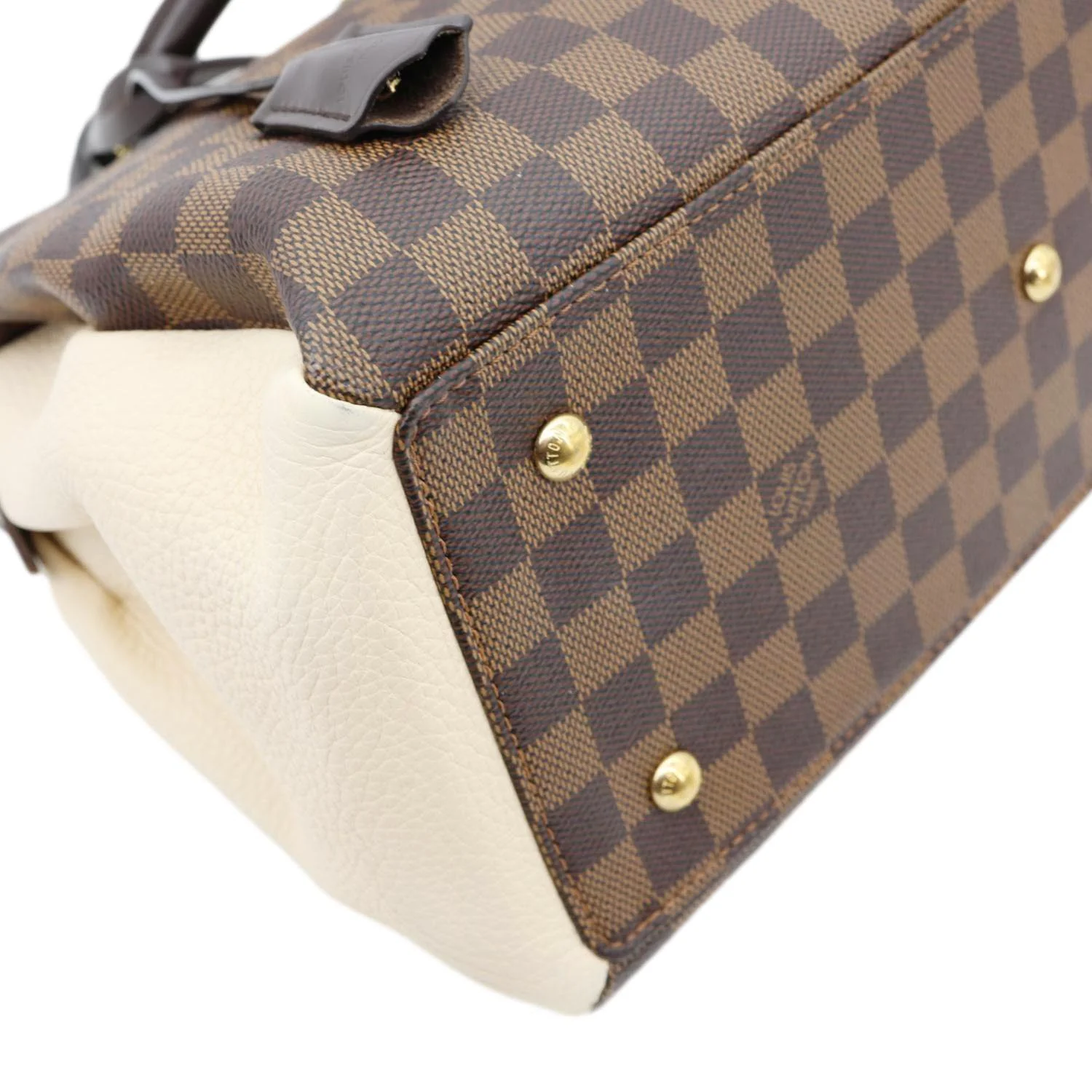 LOUIS VUITTON Normandy Damier Ebene Satchel Shoulder Bag Brown - Image 9