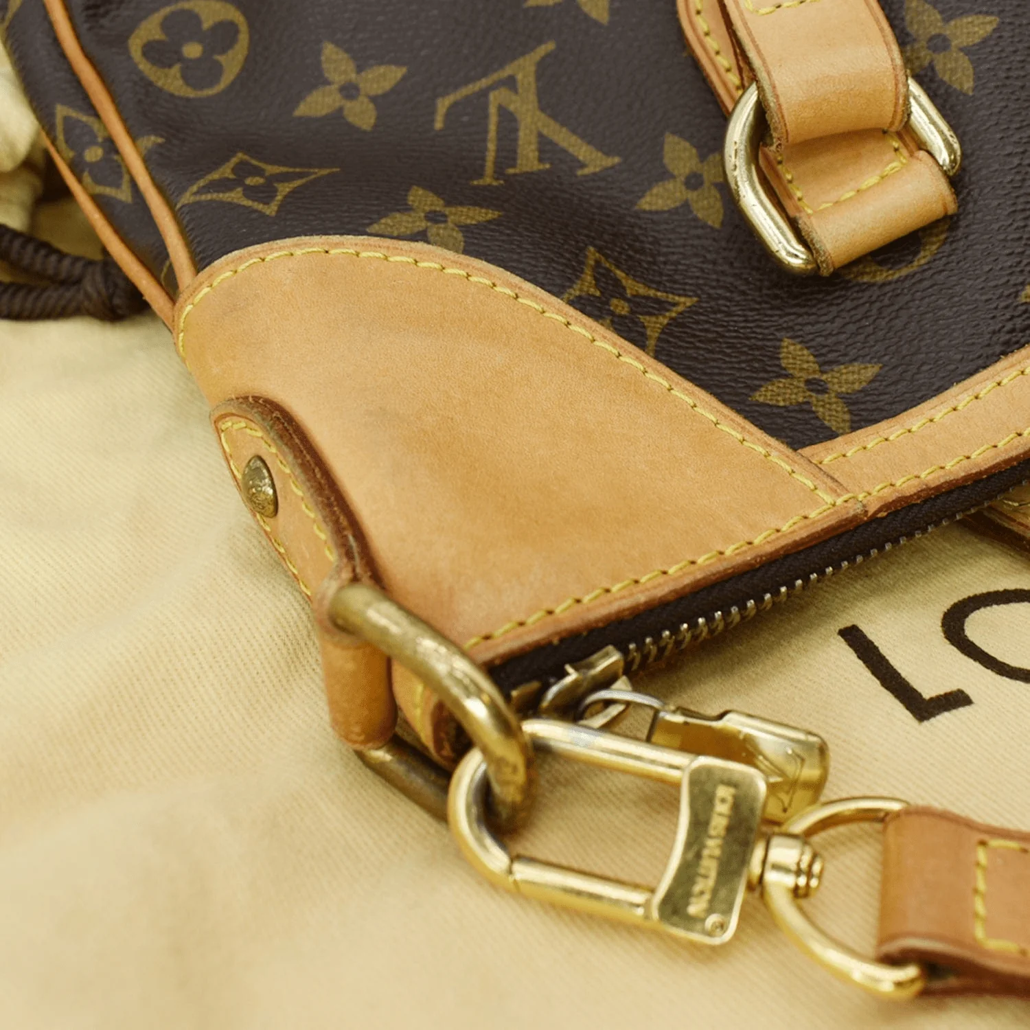 LOUIS VUITTON Odeon GM Monogram Canvas Shoulder Bag Brown - Image 5