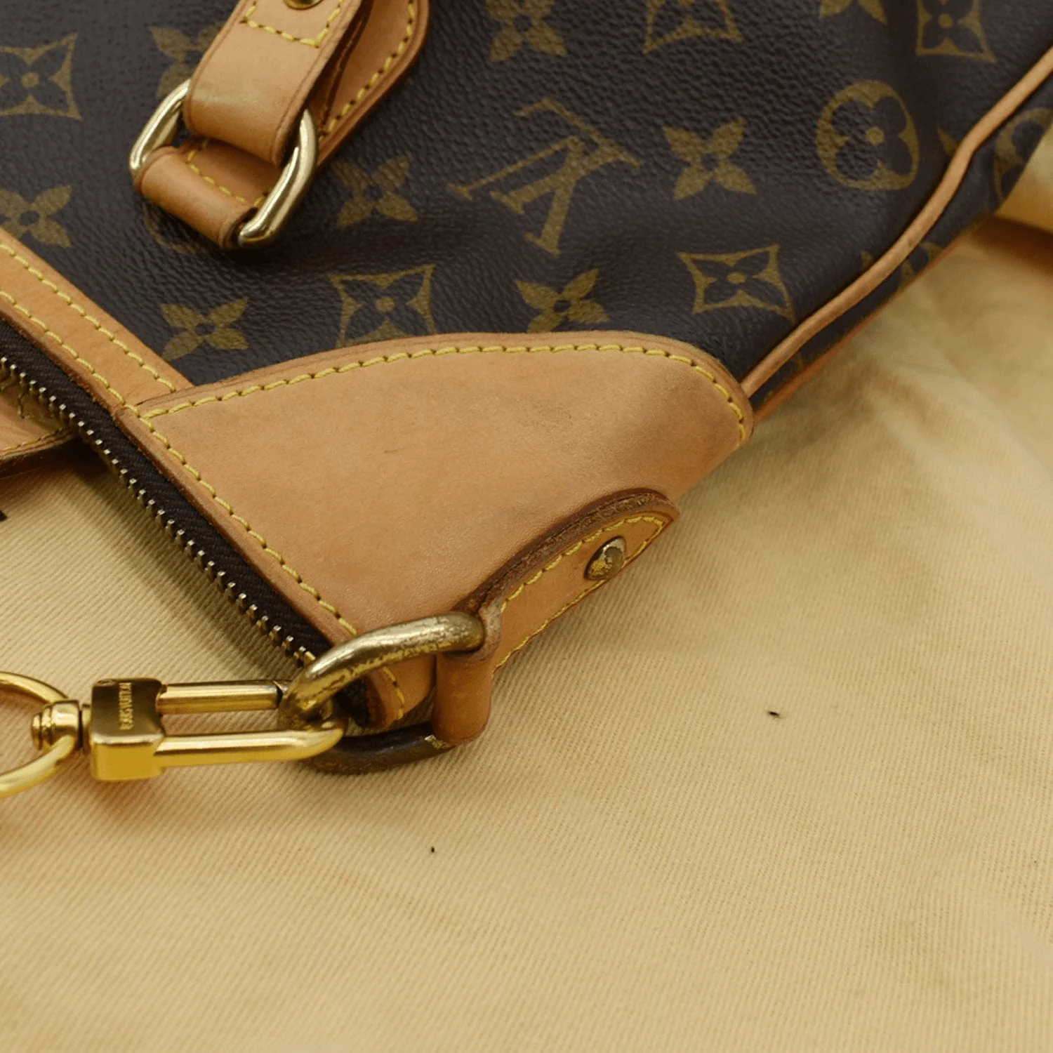 LOUIS VUITTON Odeon GM Monogram Canvas Shoulder Bag Brown - Image 9