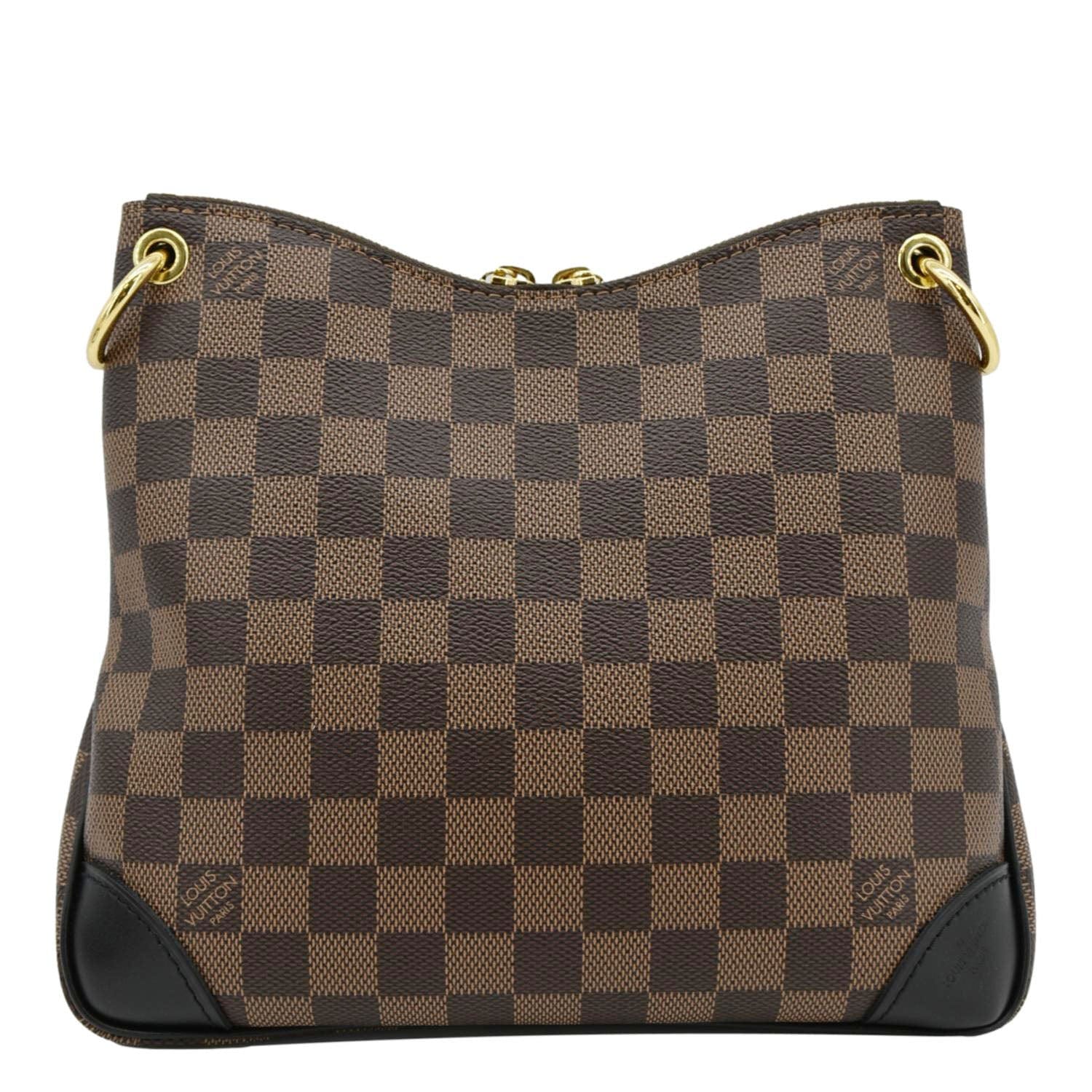 LOUIS VUITTON Odeon PM Damier Ebene Shoulder Bag Brown - Image 4