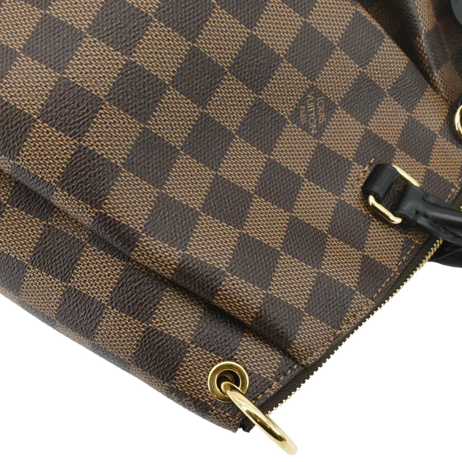 LOUIS VUITTON Odeon MM Damier Ebene Tote Bag Black - Image 8