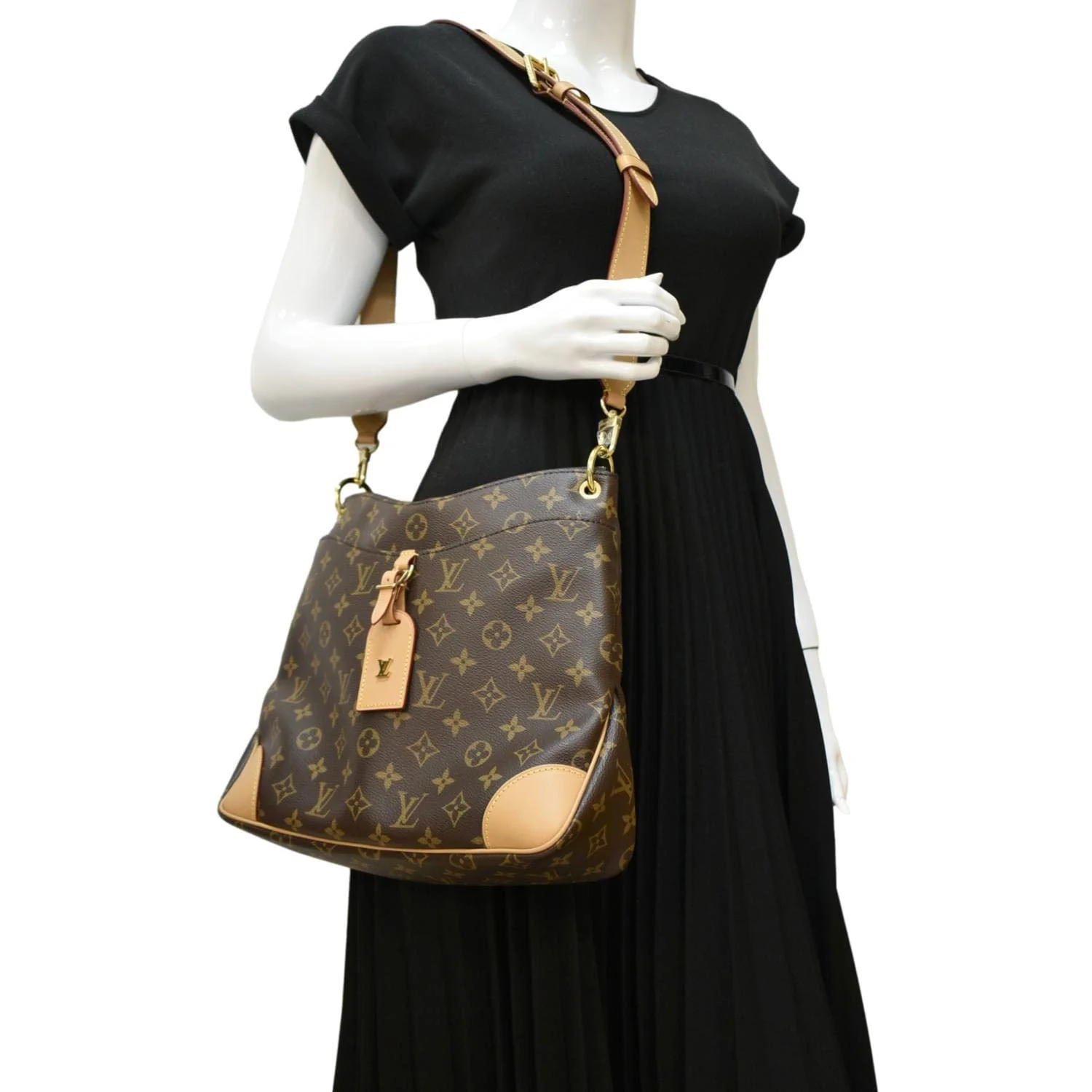 LOUIS VUITTON Odeon NM MM Monogram Canvas Shoulder Bag Brown - Image 2