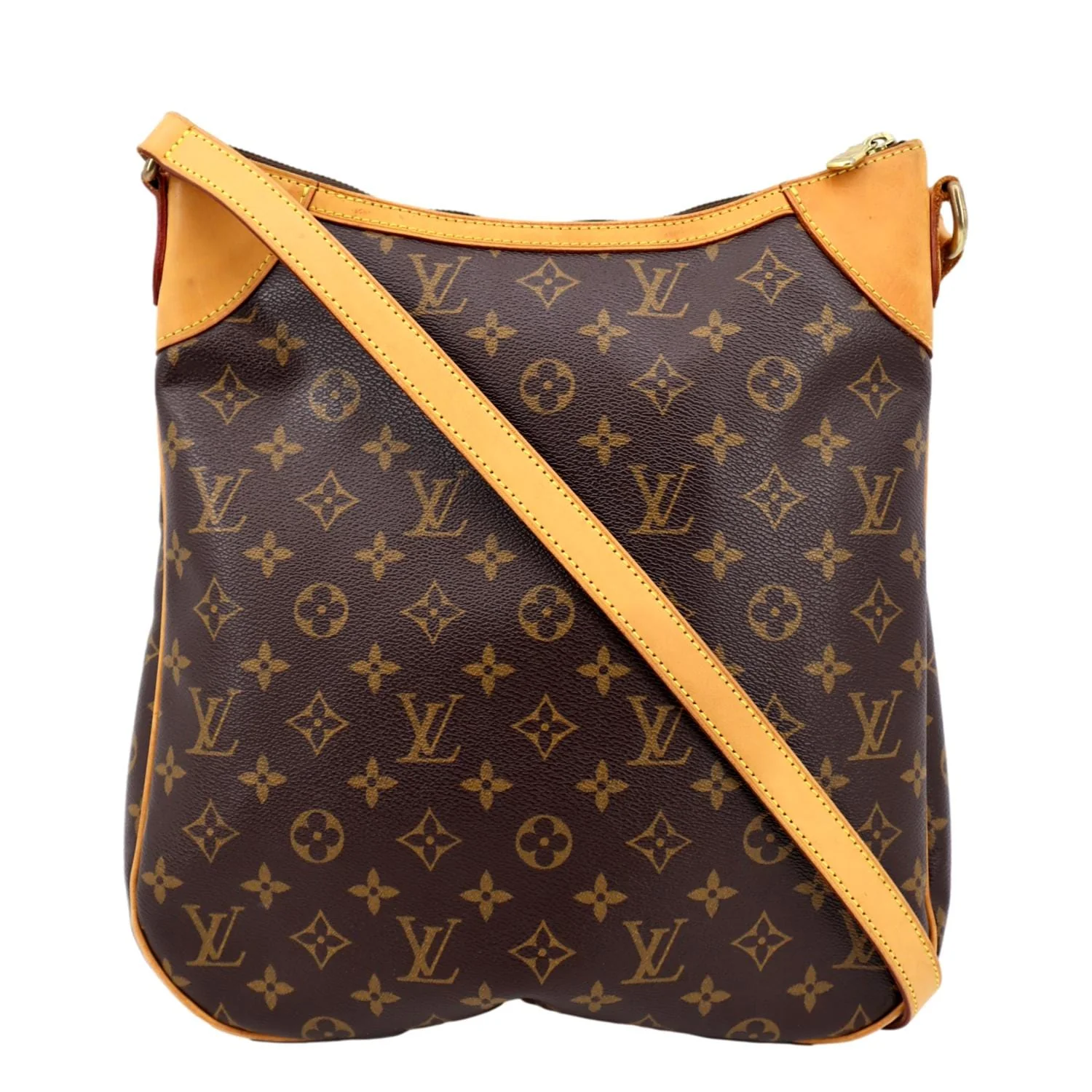 LOUIS VUITTON Odeon MM Monogram Canvas Crossbody Bag Brown - Image 3