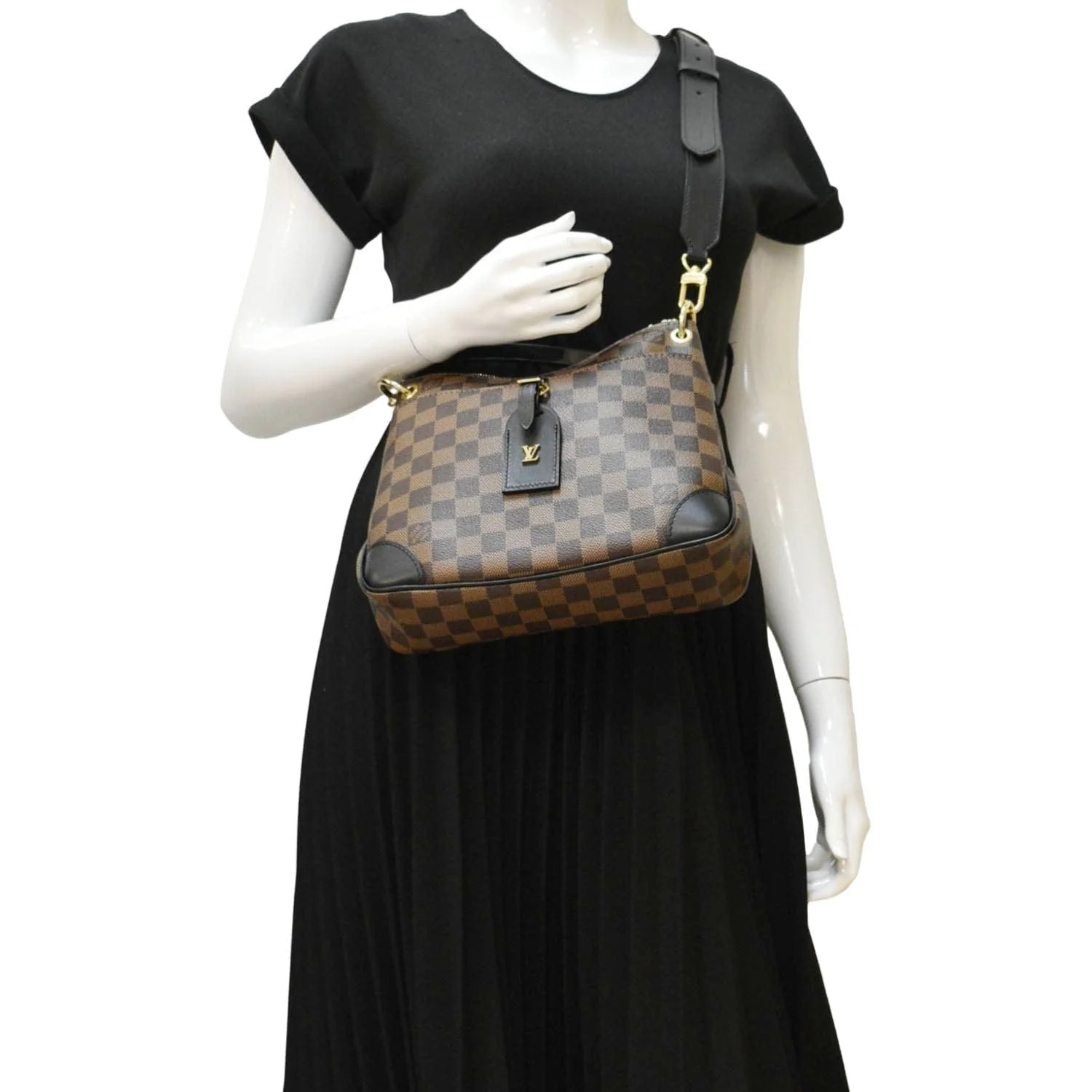 LOUIS VUITTON Odeon NM PM Damier Ebene Shoulder Bag Brown - Image 2