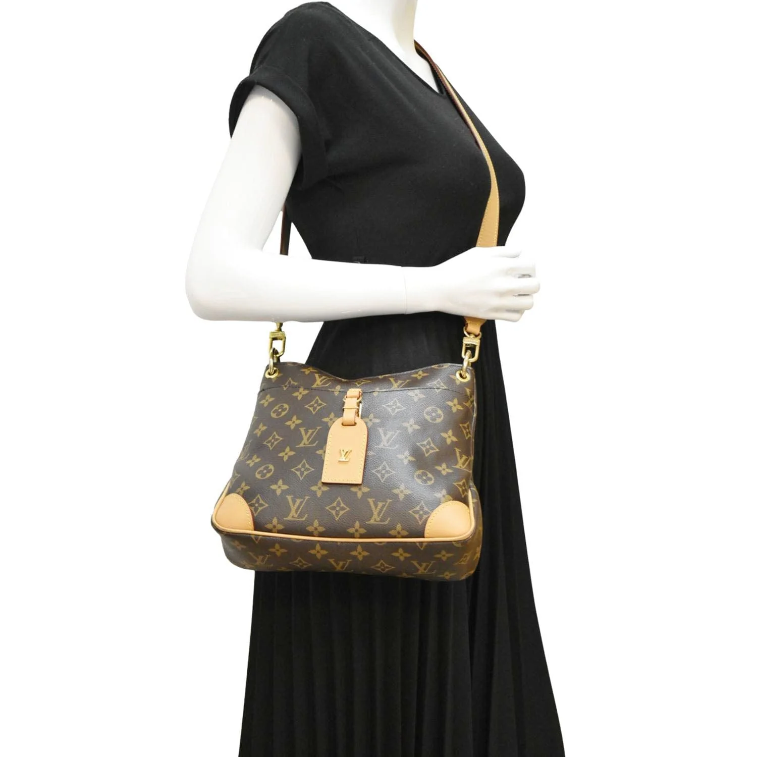 LOUIS VUITTON Odeon PM Monogram Canvas Shoulder Bag Brown - Image 2