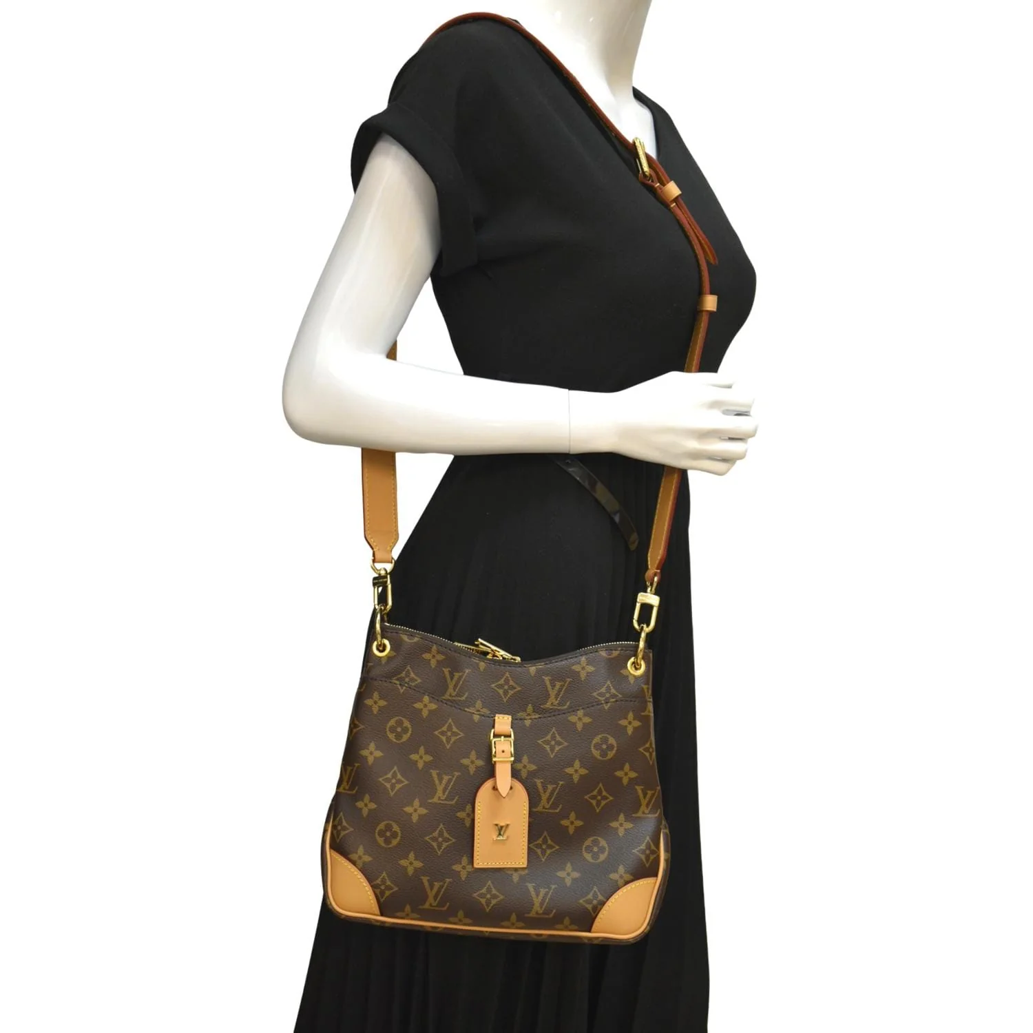 LOUIS VUITTON Odeon PM Monogram Canvas Crossbody Bag Natural - Image 2