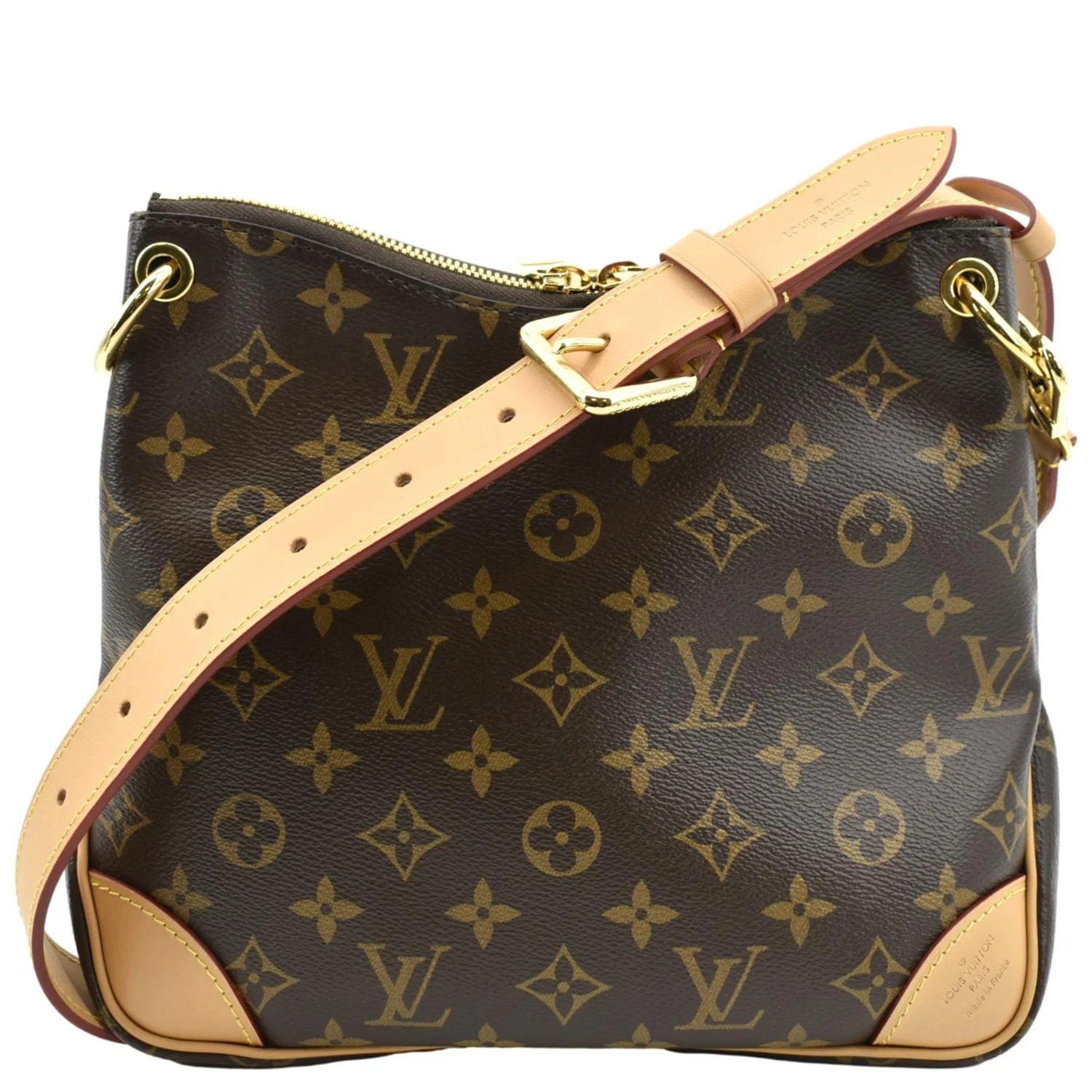 LOUIS VUITTON Odeon PM Monogram Canvas Crossbody Bag Natural - Image 3