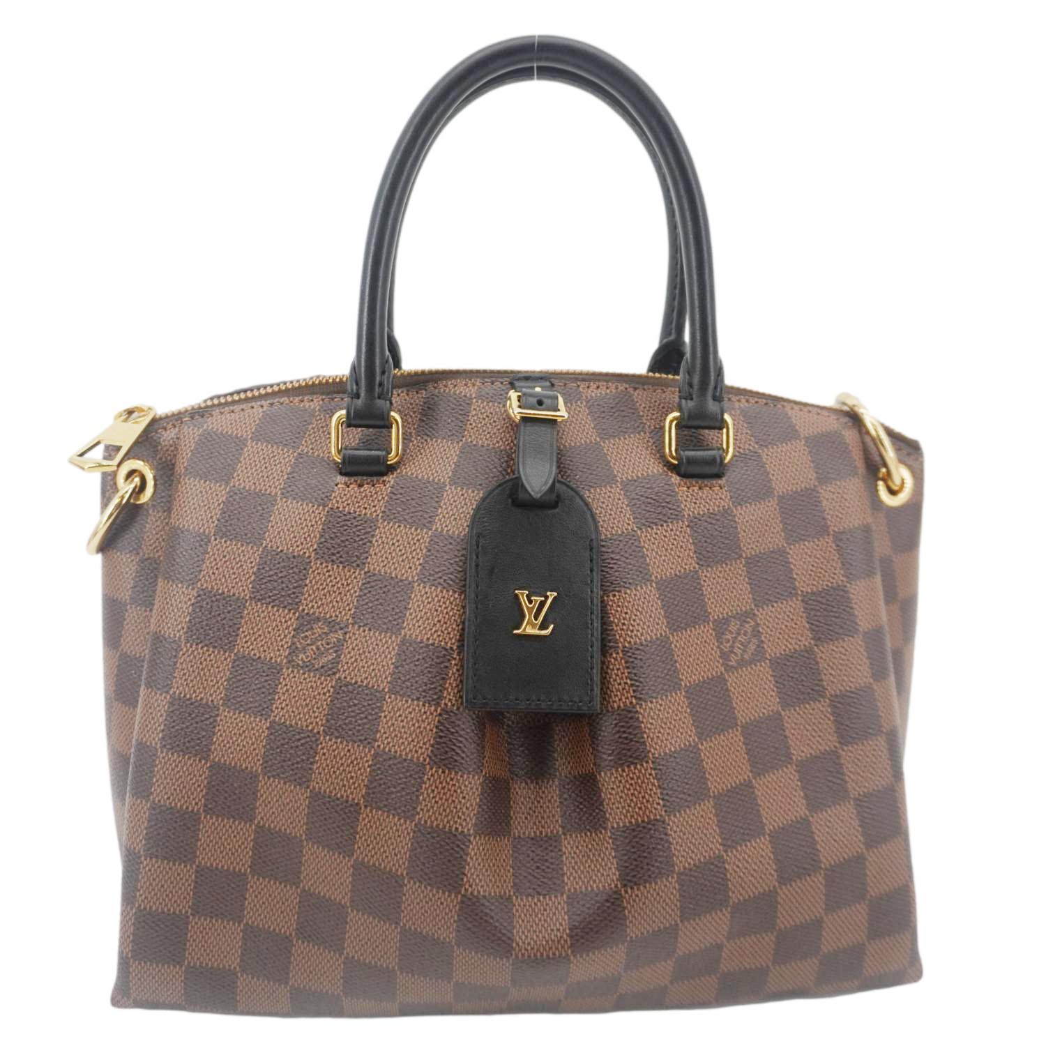 LOUIS VUITTON Odeon PM Damier Ebene Tote Shoulder Bag Brown - Image 4