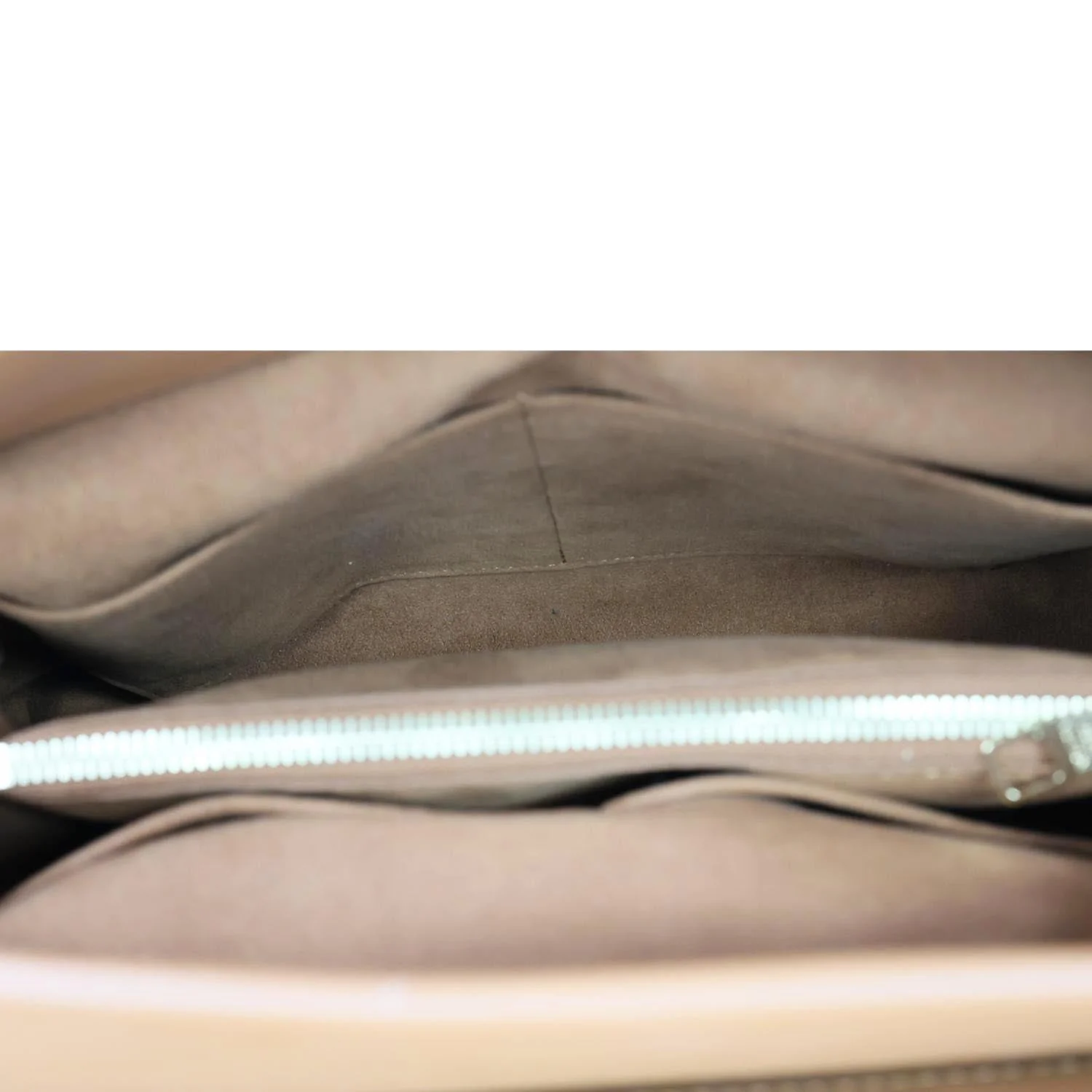 LOUIS VUITTON Olympe Monogram Canvas Satchel Bag Brown - Image 9