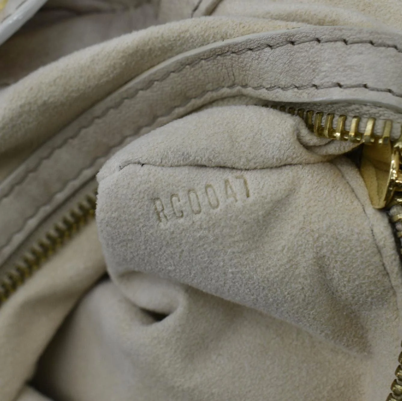 LOUIS VUITTON Olympe PM Monogram Leather Satchel Shoulder Bag Cream - Image 12