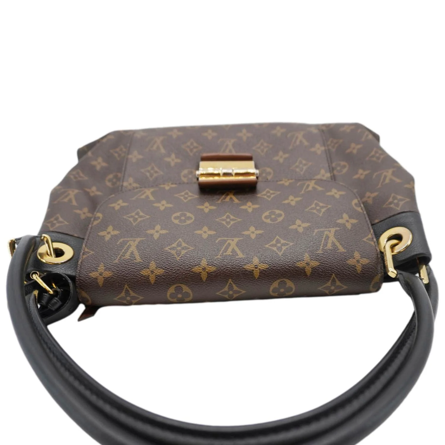 LOUIS VUITTON Olympe Monogram Canvas Satchel Bag Brown - Image 5
