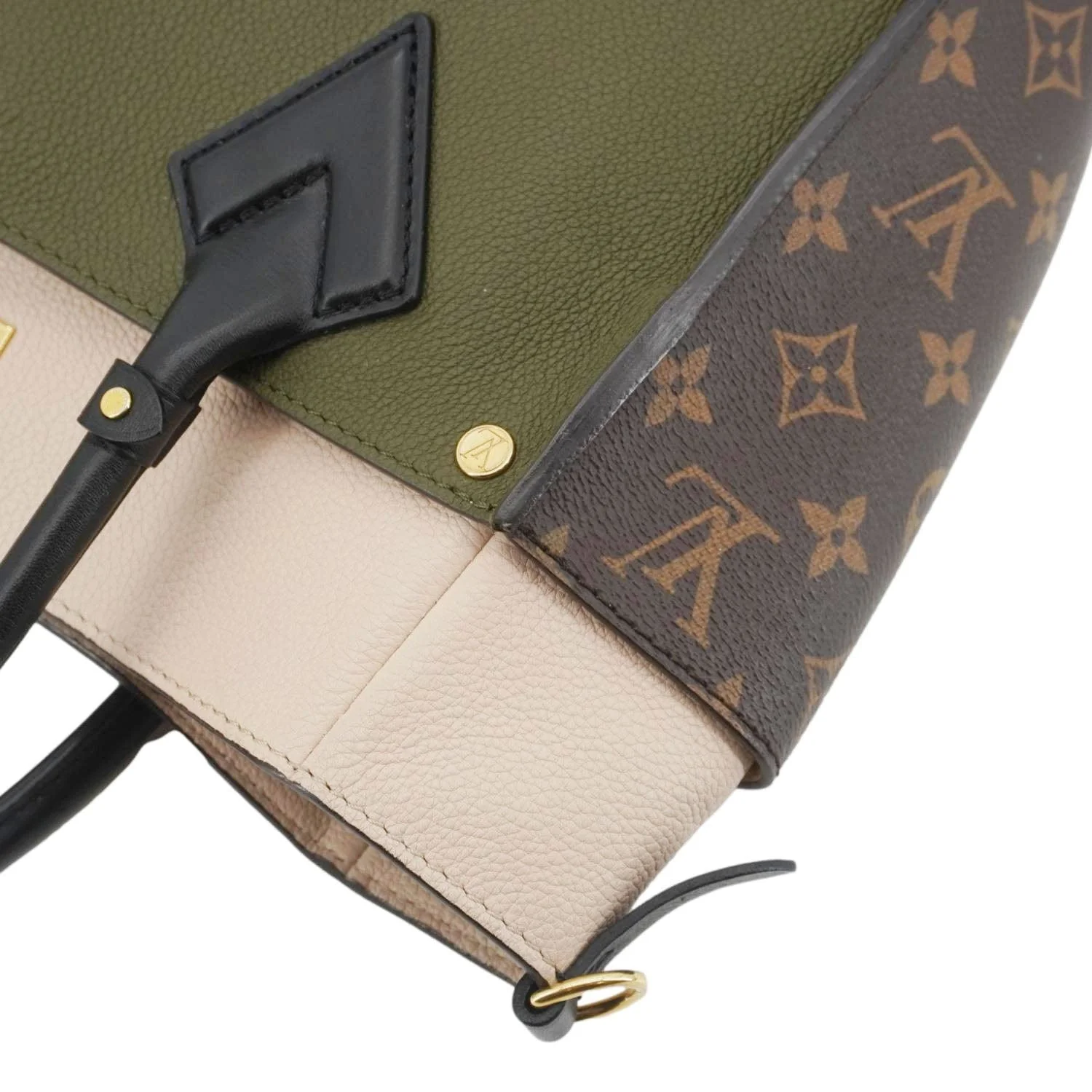 LOUIS VUITTON On My Side MM Monogram Canvas Satchel Bag Cream - Image 6