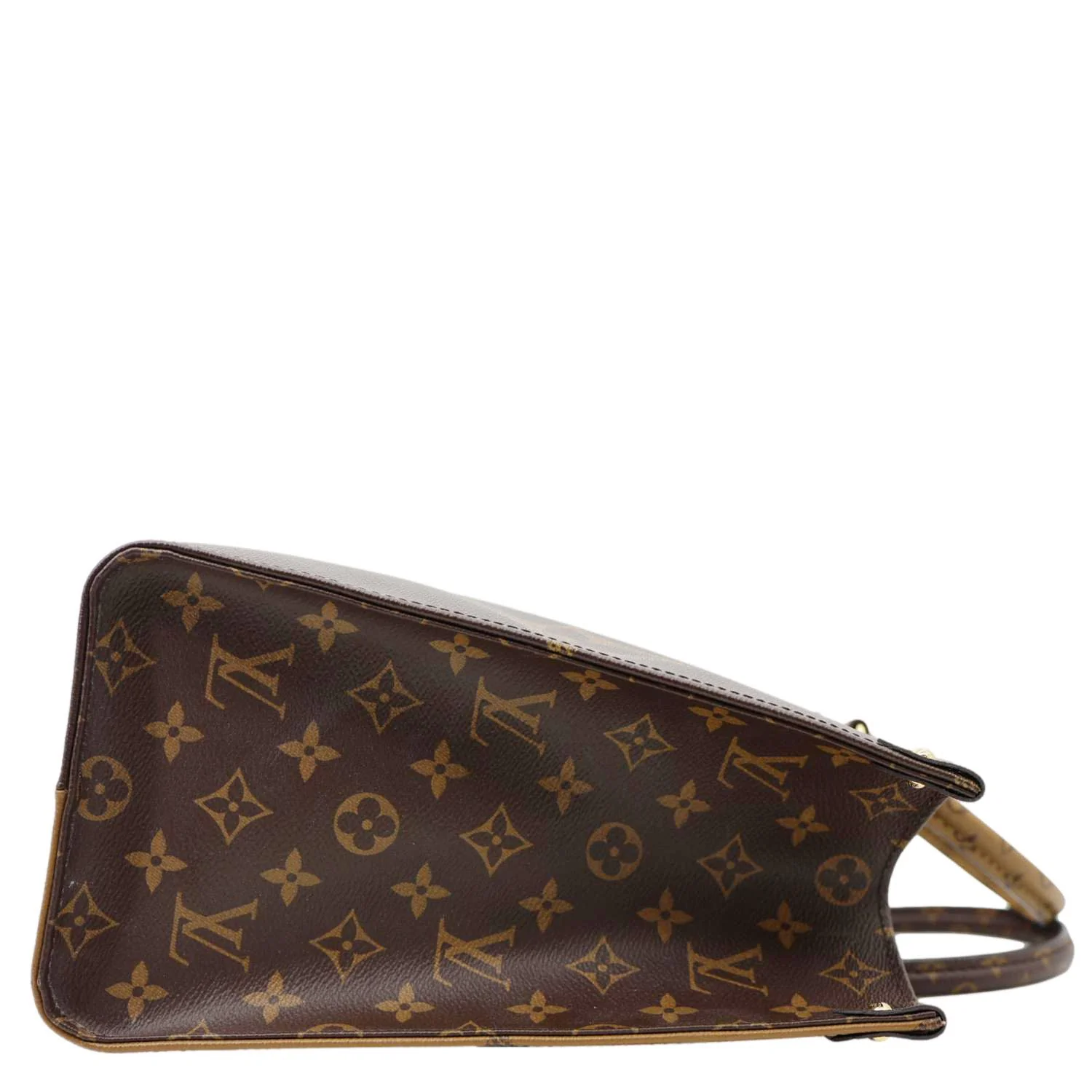 LOUIS VUITTON Onthego MM Giant Monogram Reverse Canvas Tote Bag Brown - Image 9