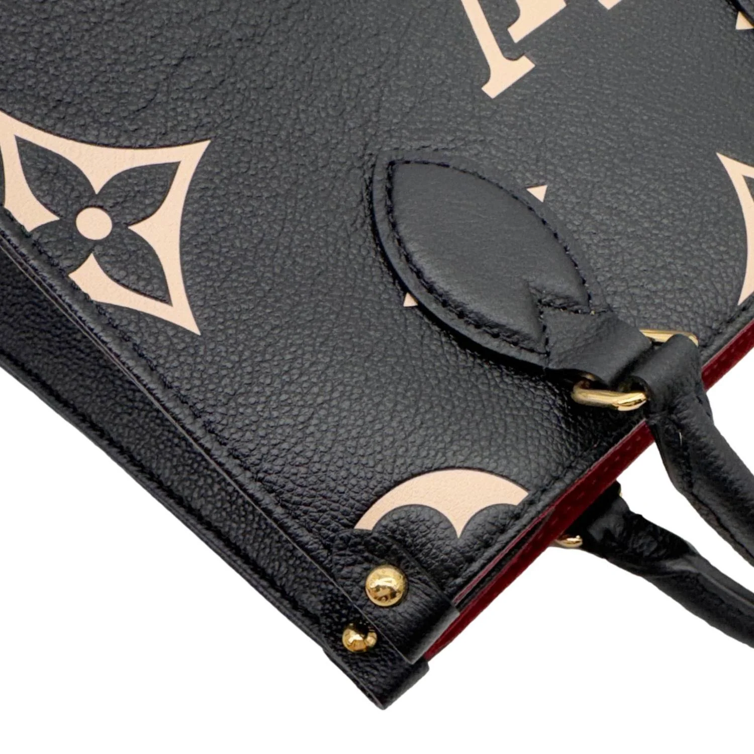 LOUIS VUITTON Onthego PM Monogram Empreinte Tote Shoulder Bag Bicolor - Image 6