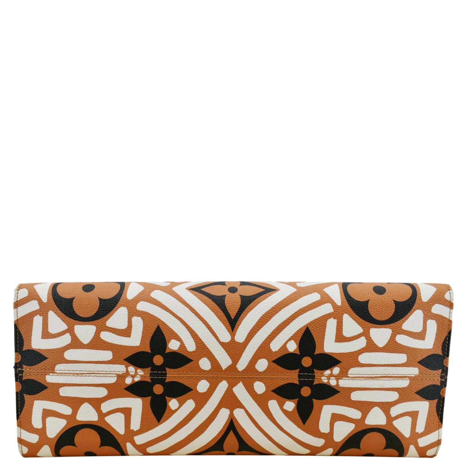 LOUIS VUITTON Onthego GM Crafty Monogram Giant Canvas Shoulder Bag Orange - Image 10