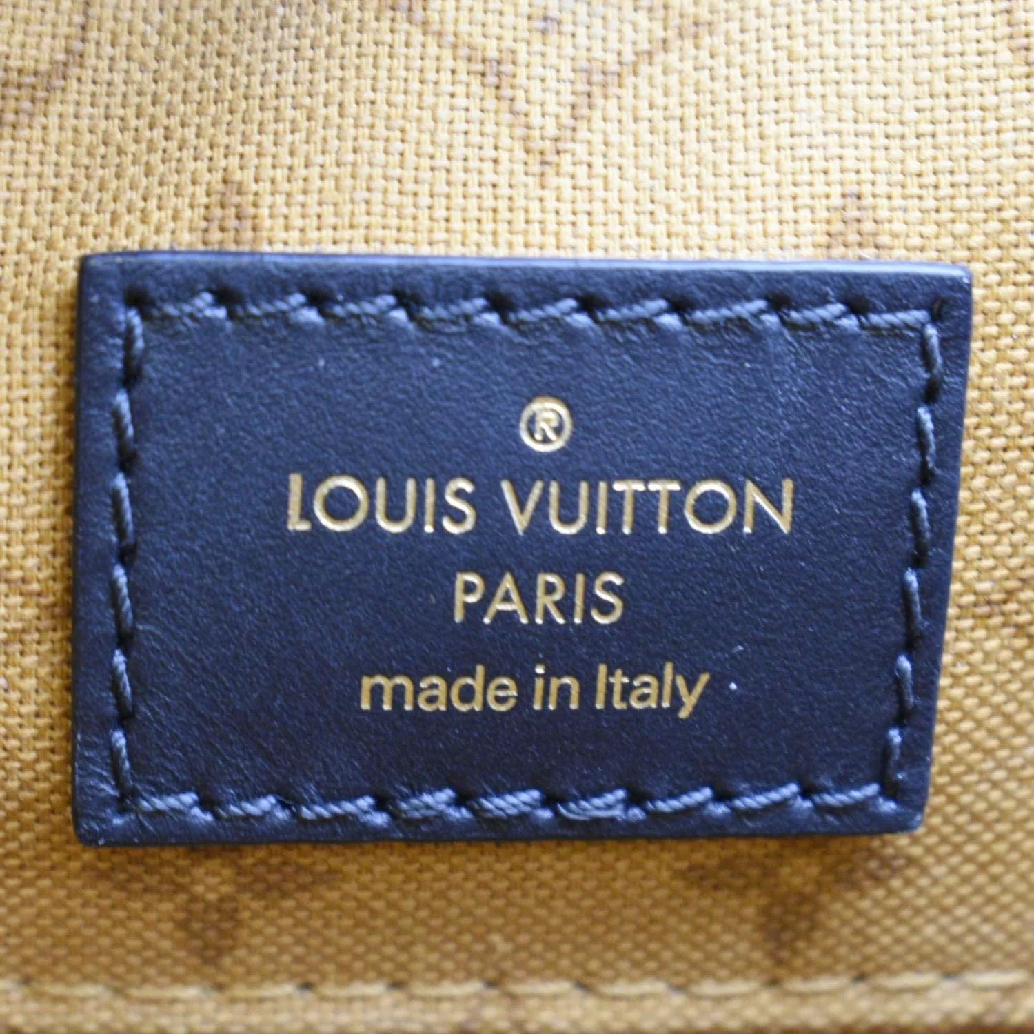 LOUIS VUITTON Onthego GM Crafty Monogram Giant Canvas Shoulder Bag Orange - Image 12